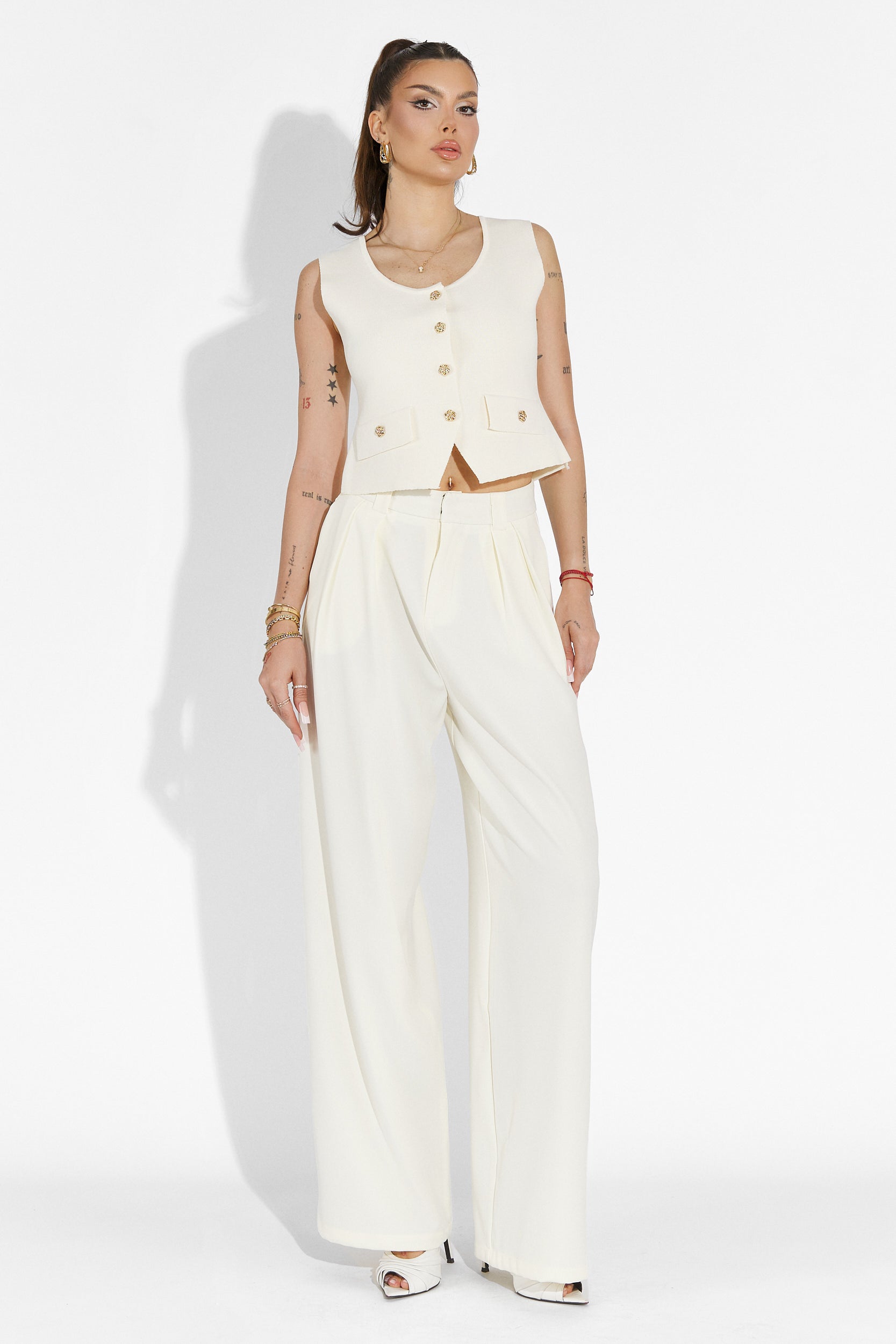 Edward Bogas Casual Beige Ladies Trousers