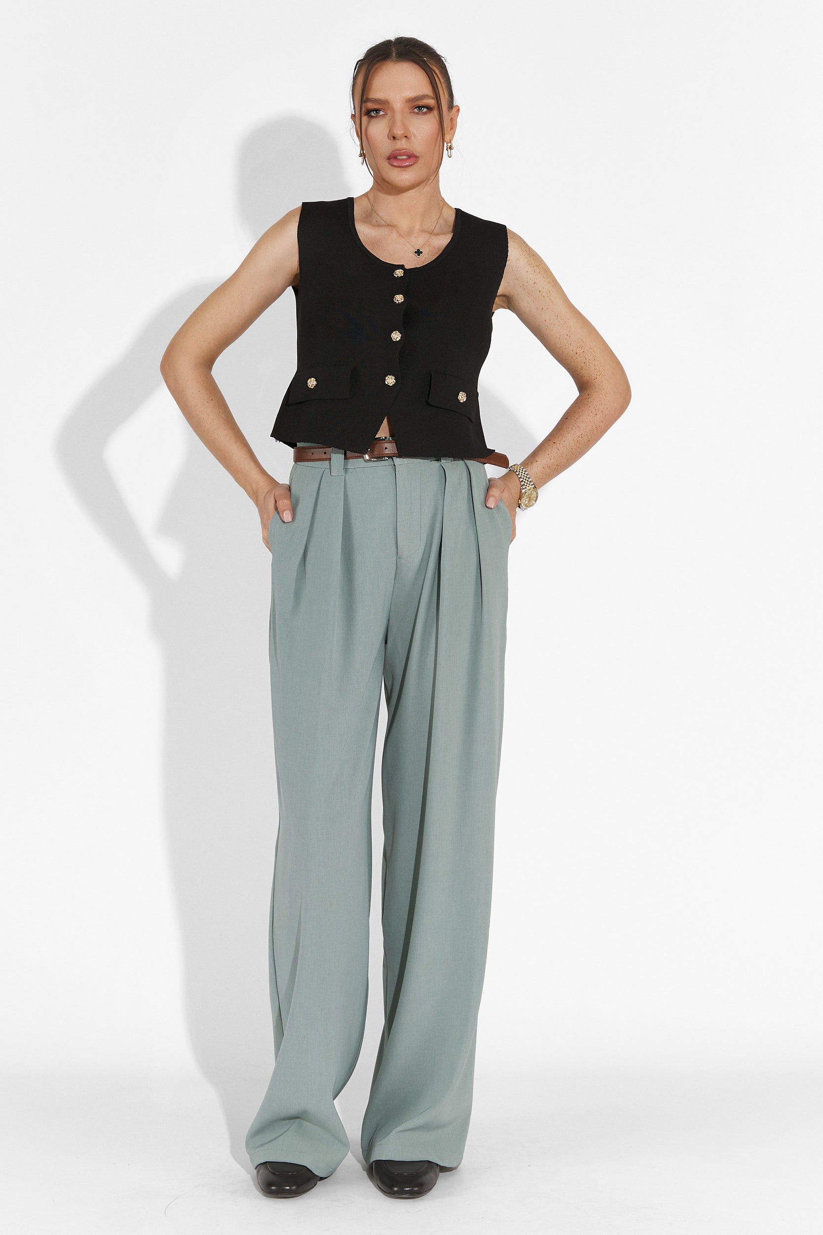 Edward Bogas Casual Grey Ladies Pants