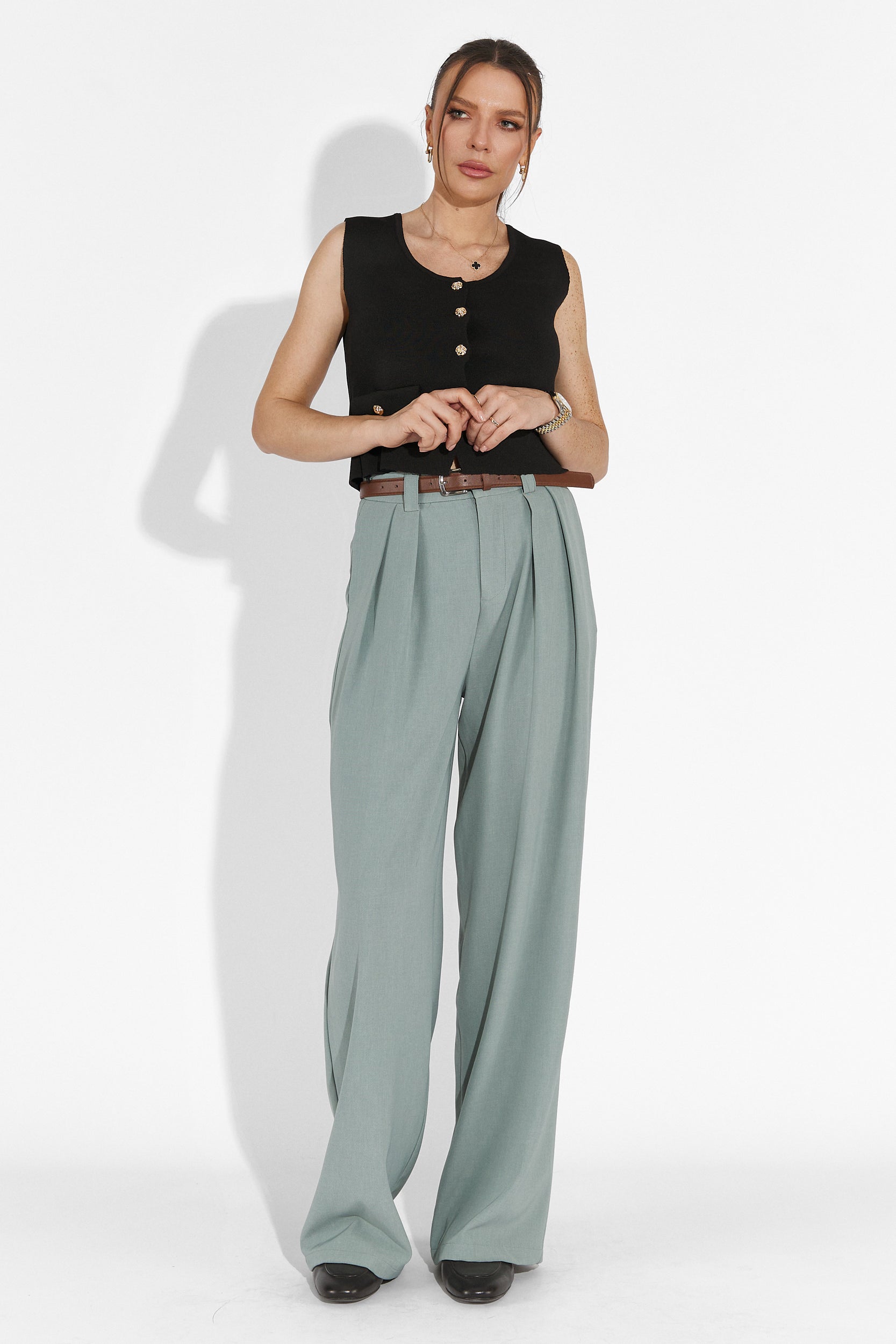 Edward Bogas Casual Grey Ladies Pants