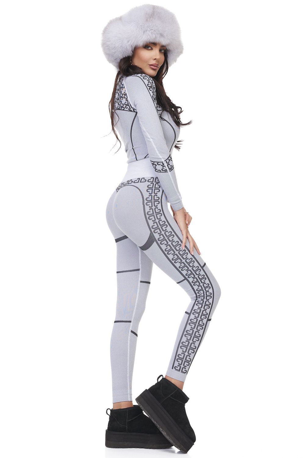 Seamless Bogas Casual Grey Ladies Trousers