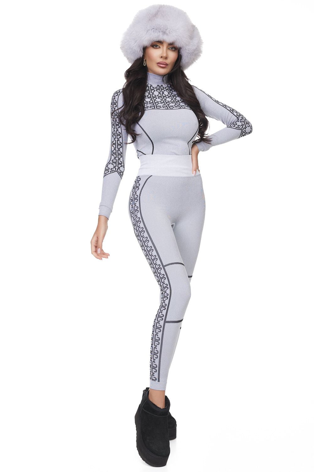 Seamless Bogas Casual Grey Ladies Trousers