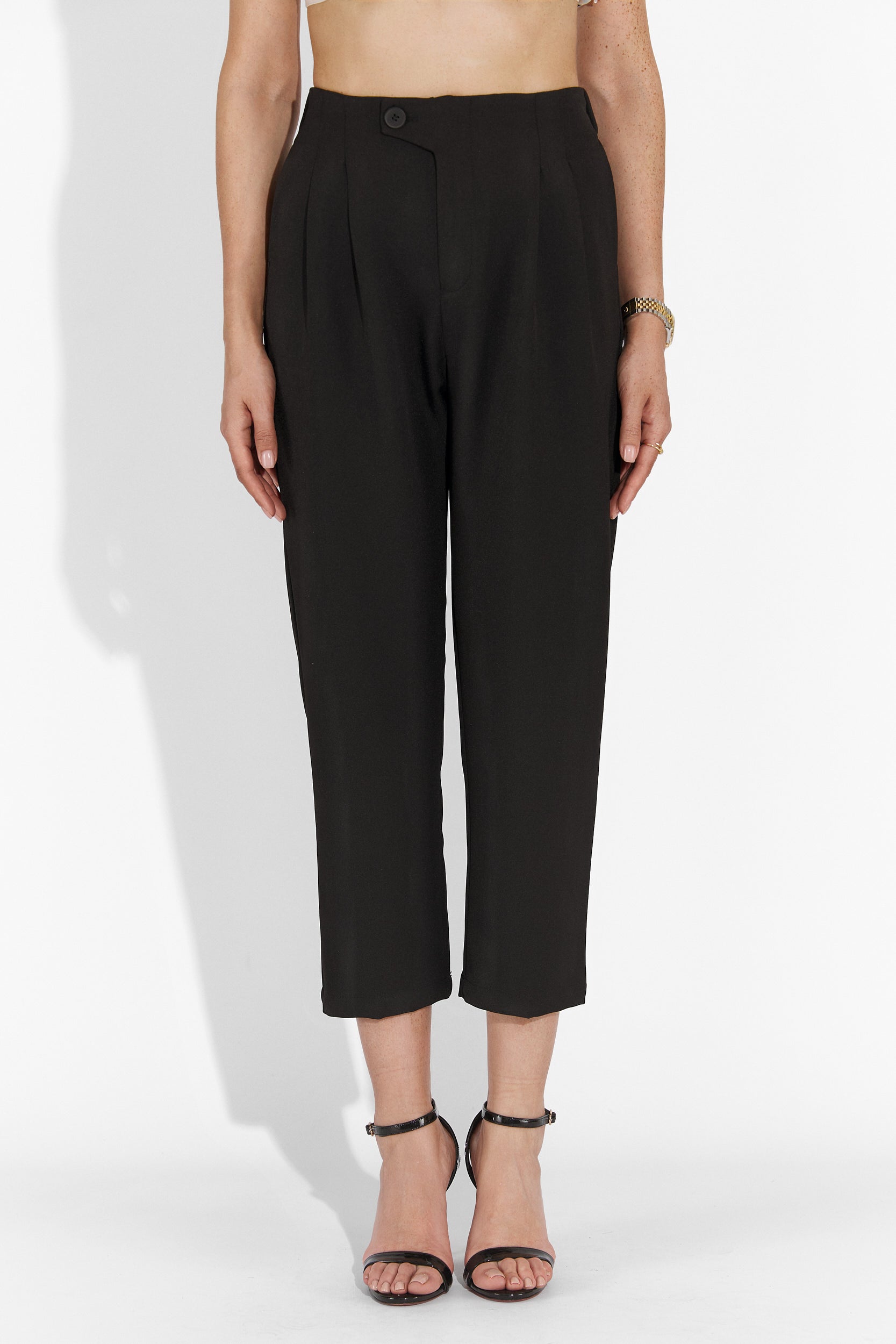 Alvaro Bogas Black Casual Women's Pants