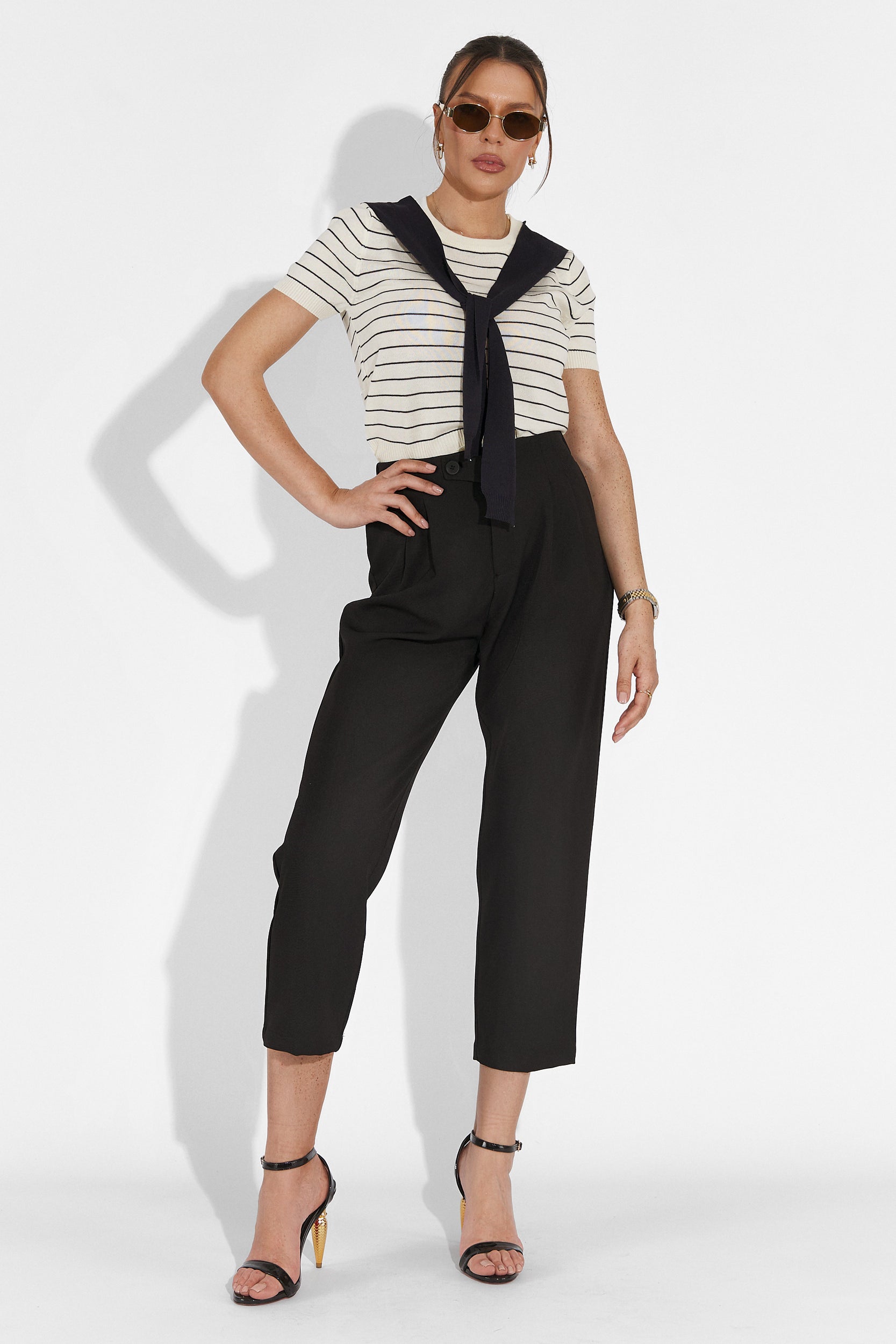 Alvaro Bogas Black Casual Women's Pants