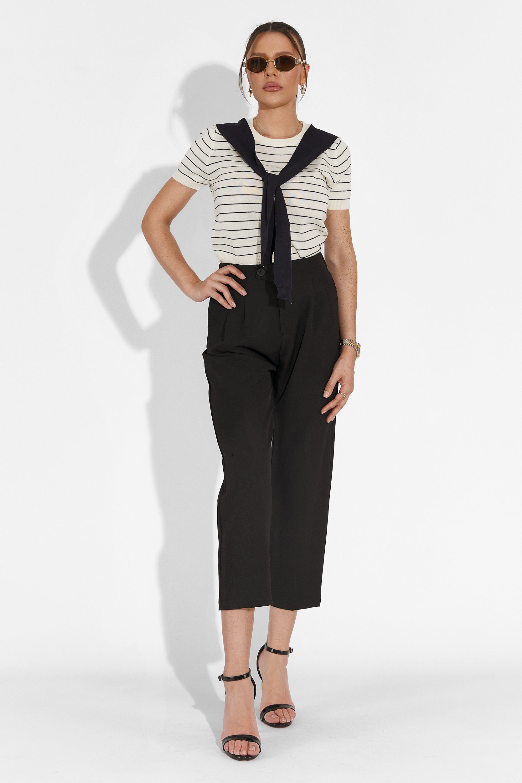 Alvaro Bogas Black Casual Women's Pants