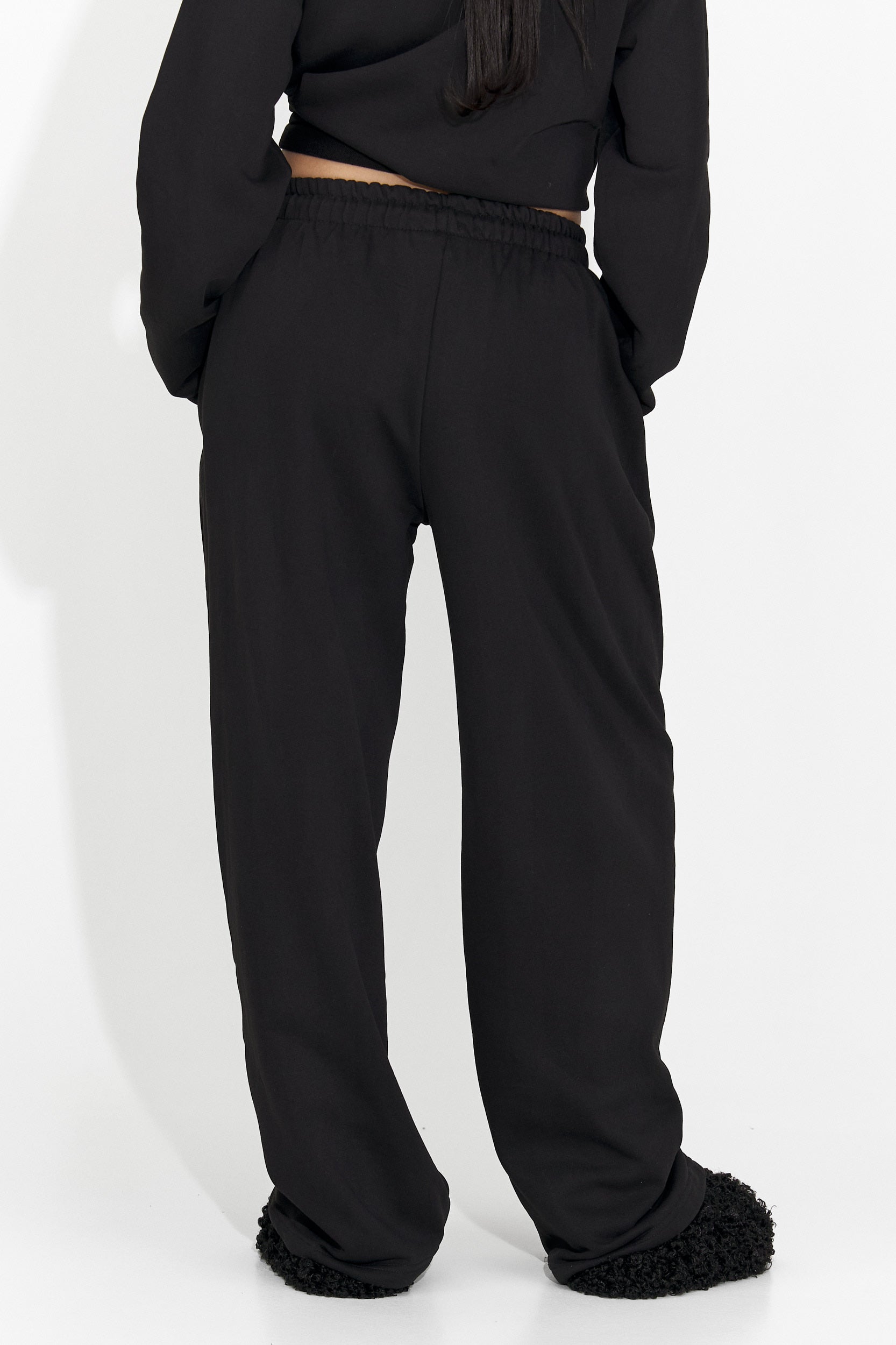 Pantaloni dama casual negri Romela Bogas