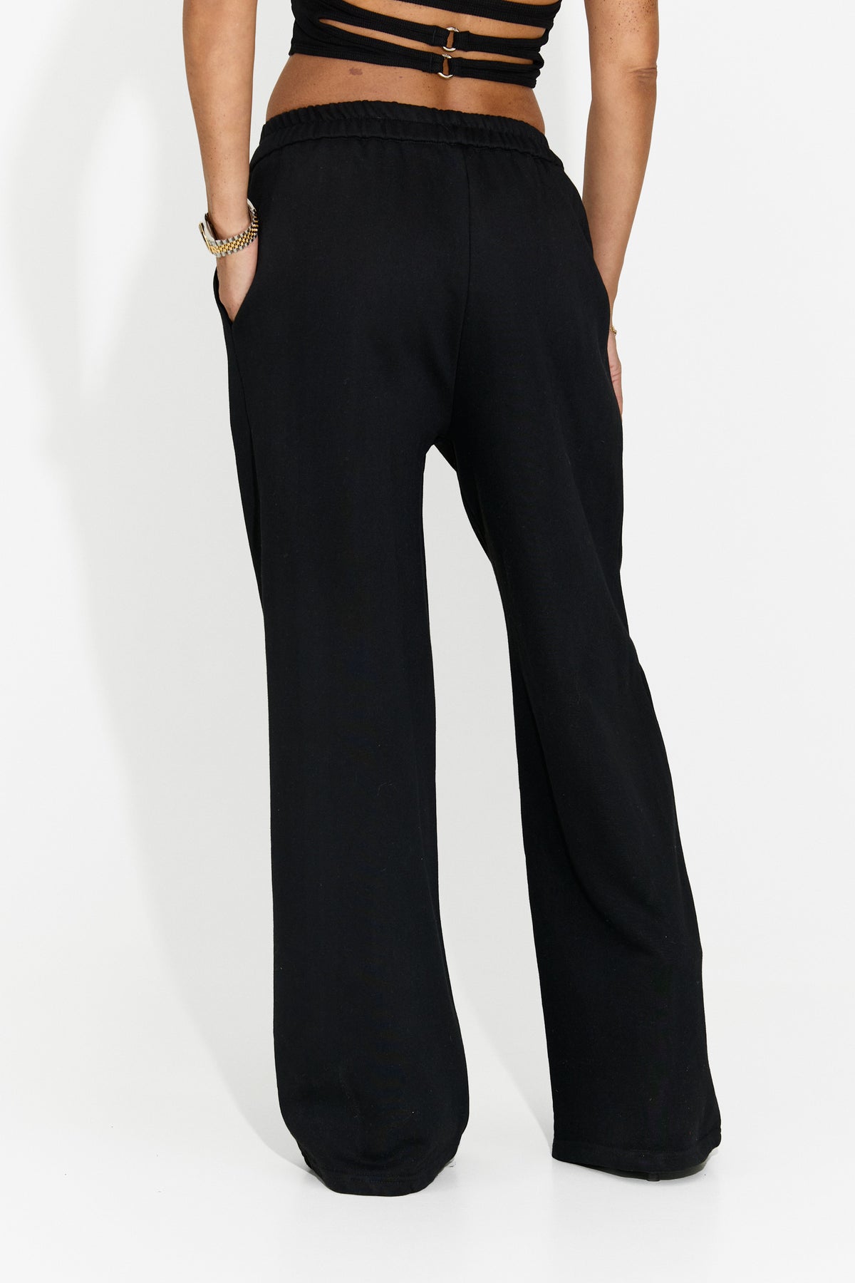 Pantaloni dama casual negri Velezoena Bogas