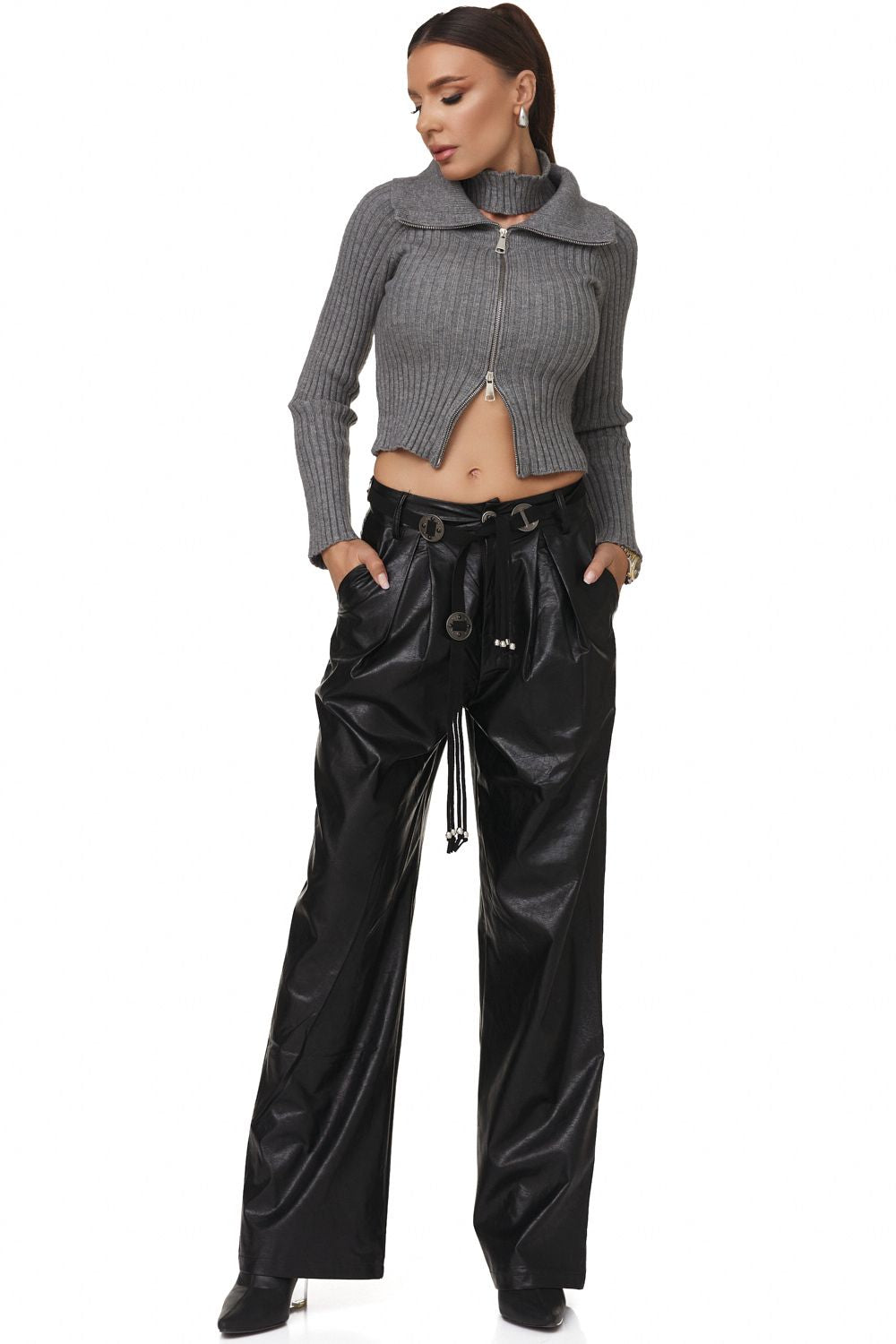 Yeleria Bogas Casual Black Women's Pants