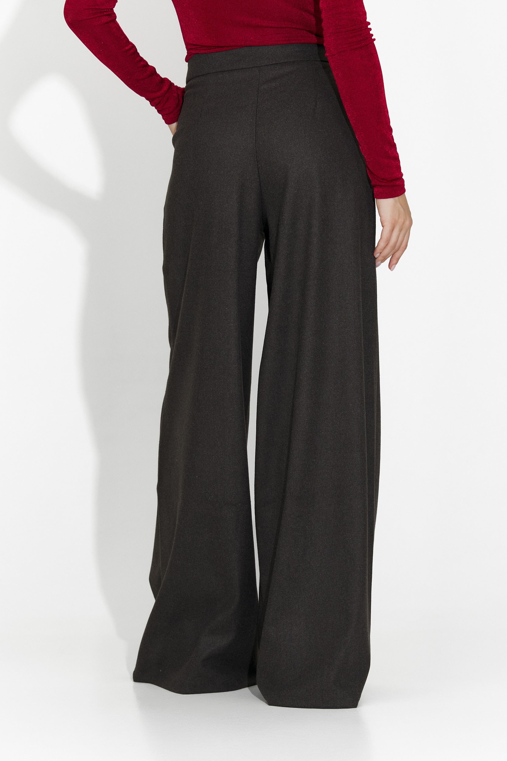 Pantaloni dama eleganti gri Velira Bogas