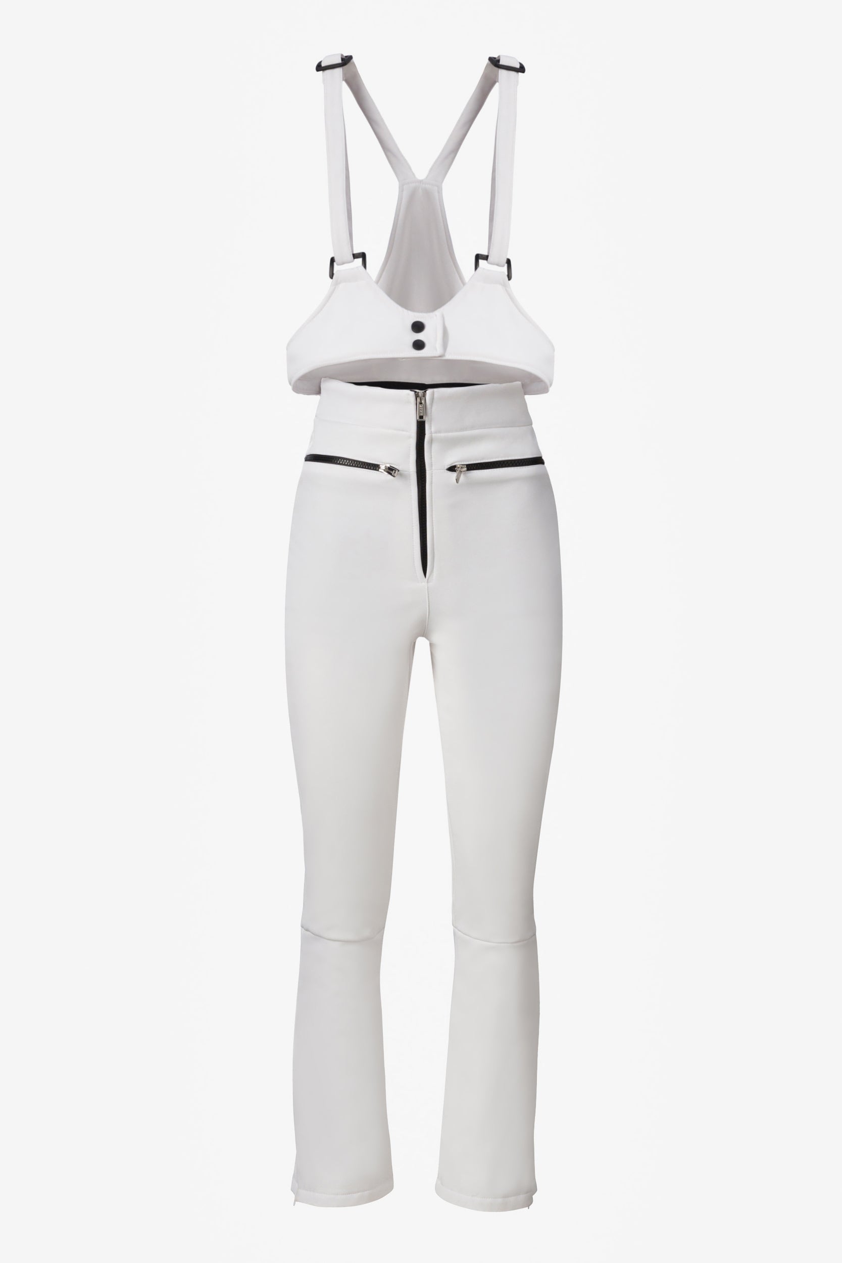 Pantaloni ski dama albi Glop Bogas