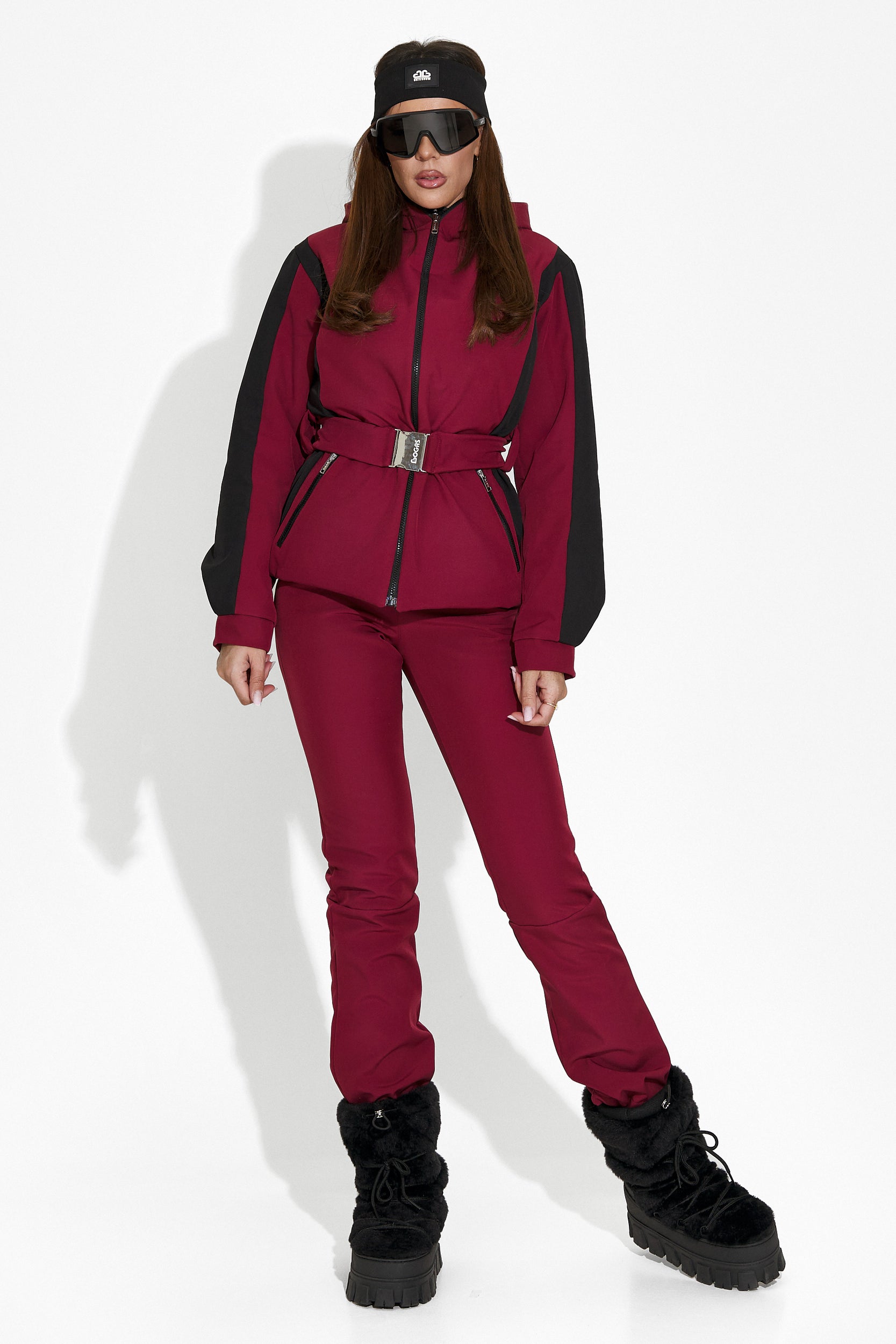 Burgundy Lorya Bogas Ski Pants for Women