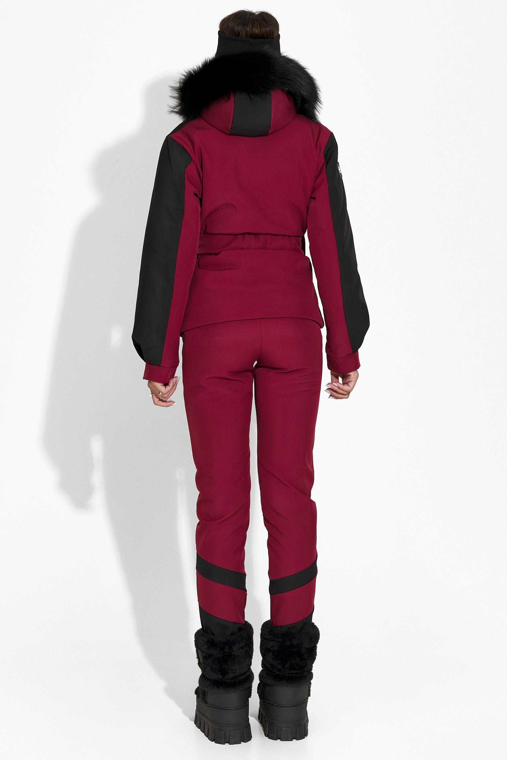 Burgundy Lorya Bogas Ski Pants for Women