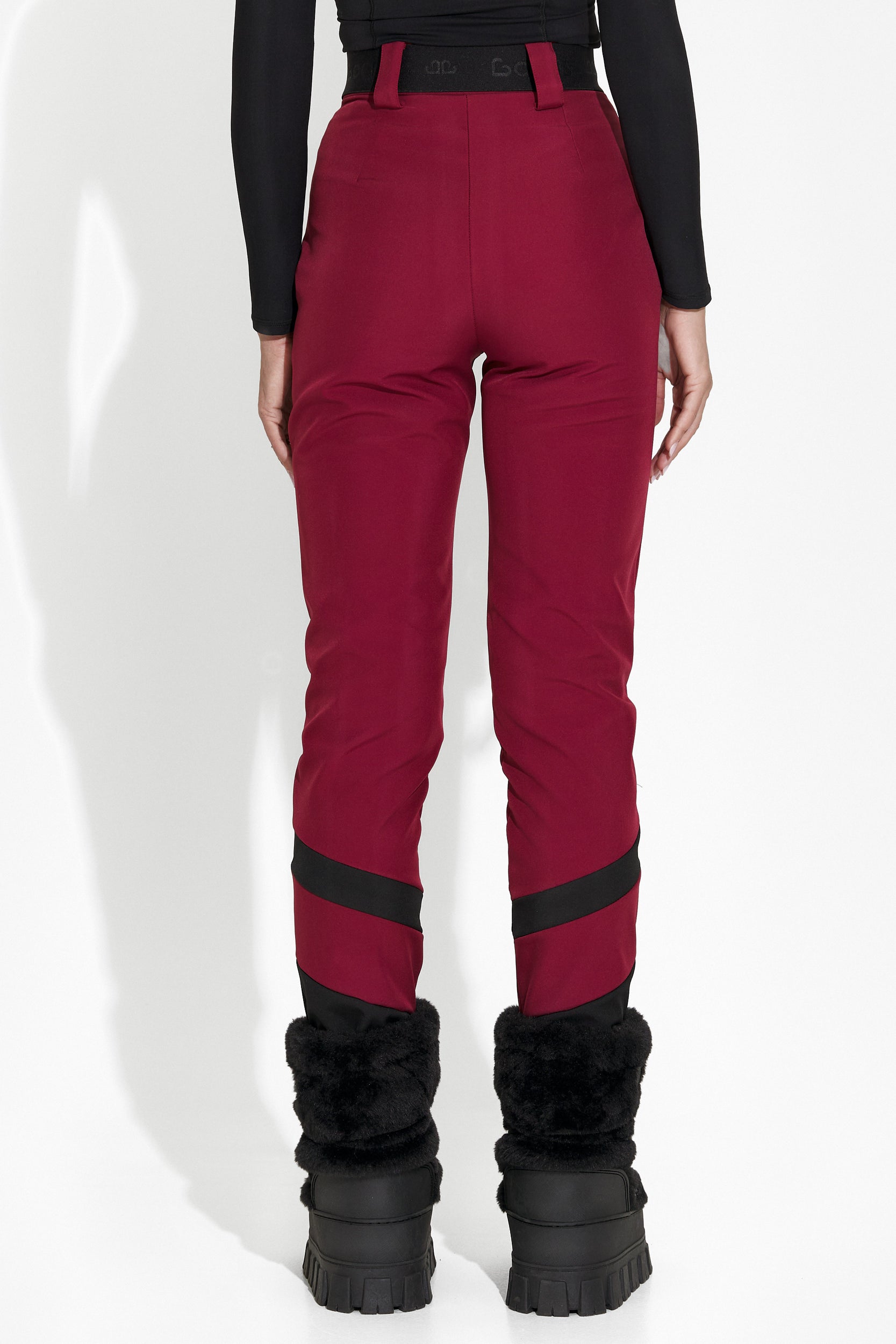 Burgundy Lorya Bogas Ski Pants for Women