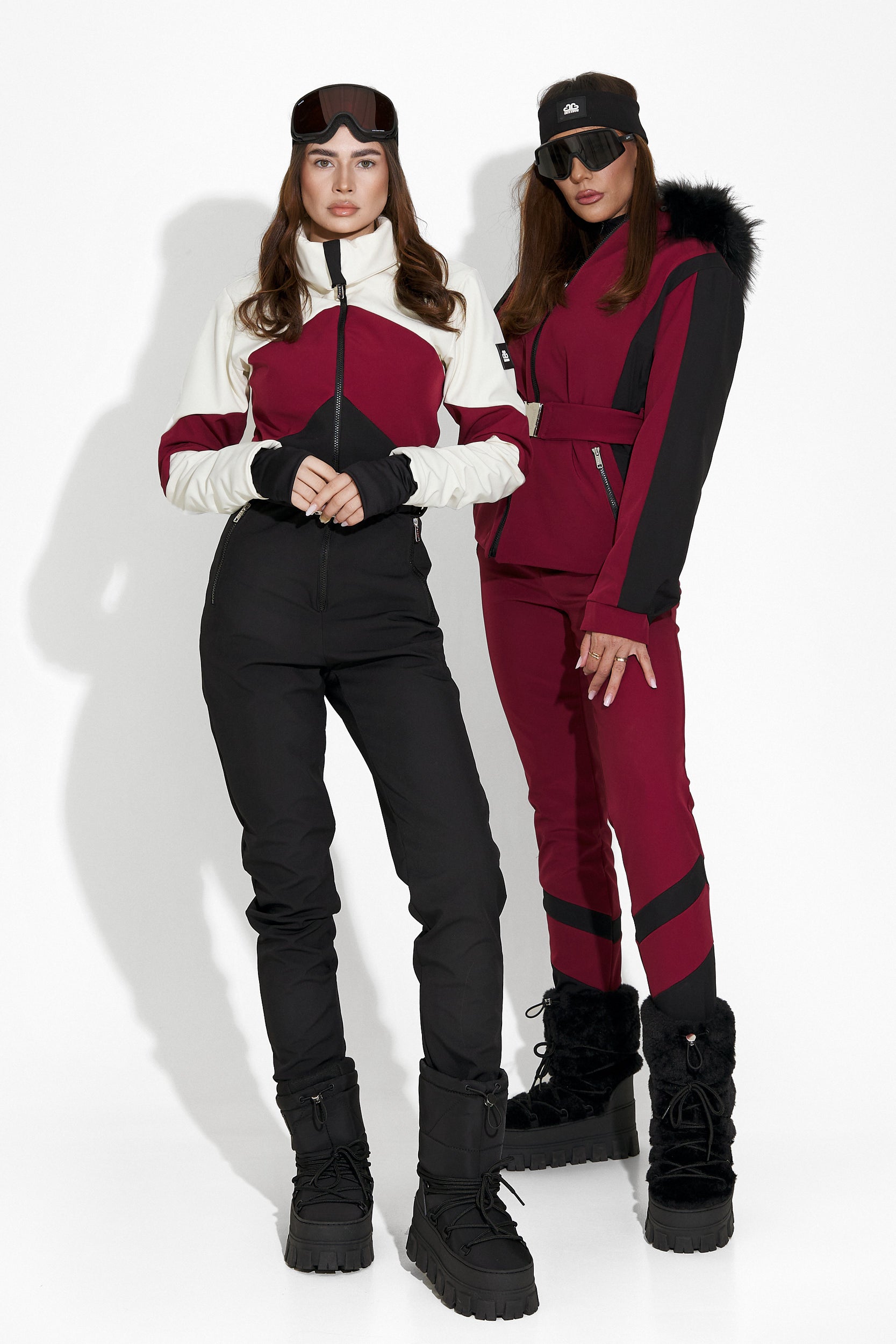 Burgundy Lorya Bogas Ski Pants for Women