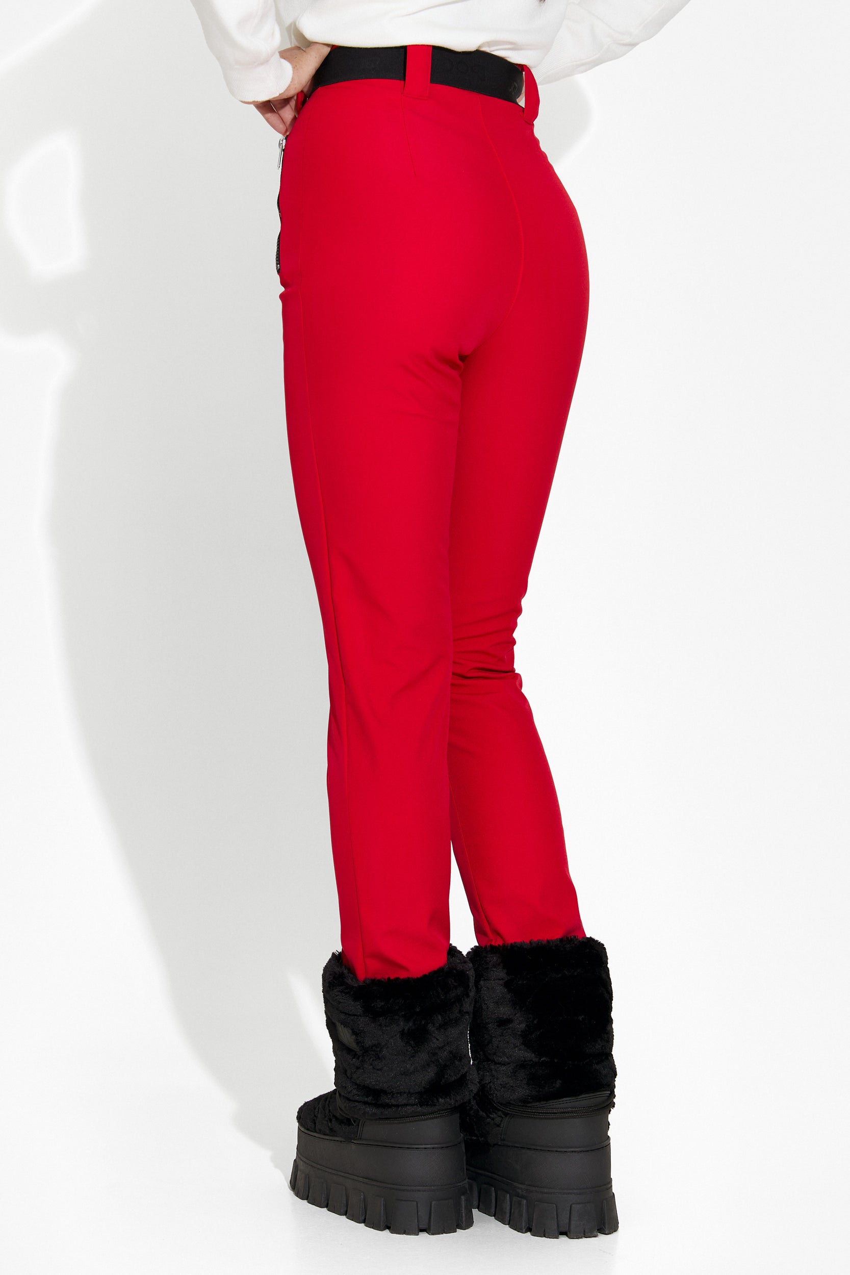 Pantaloni ski dama rosii Fabbri Bogas