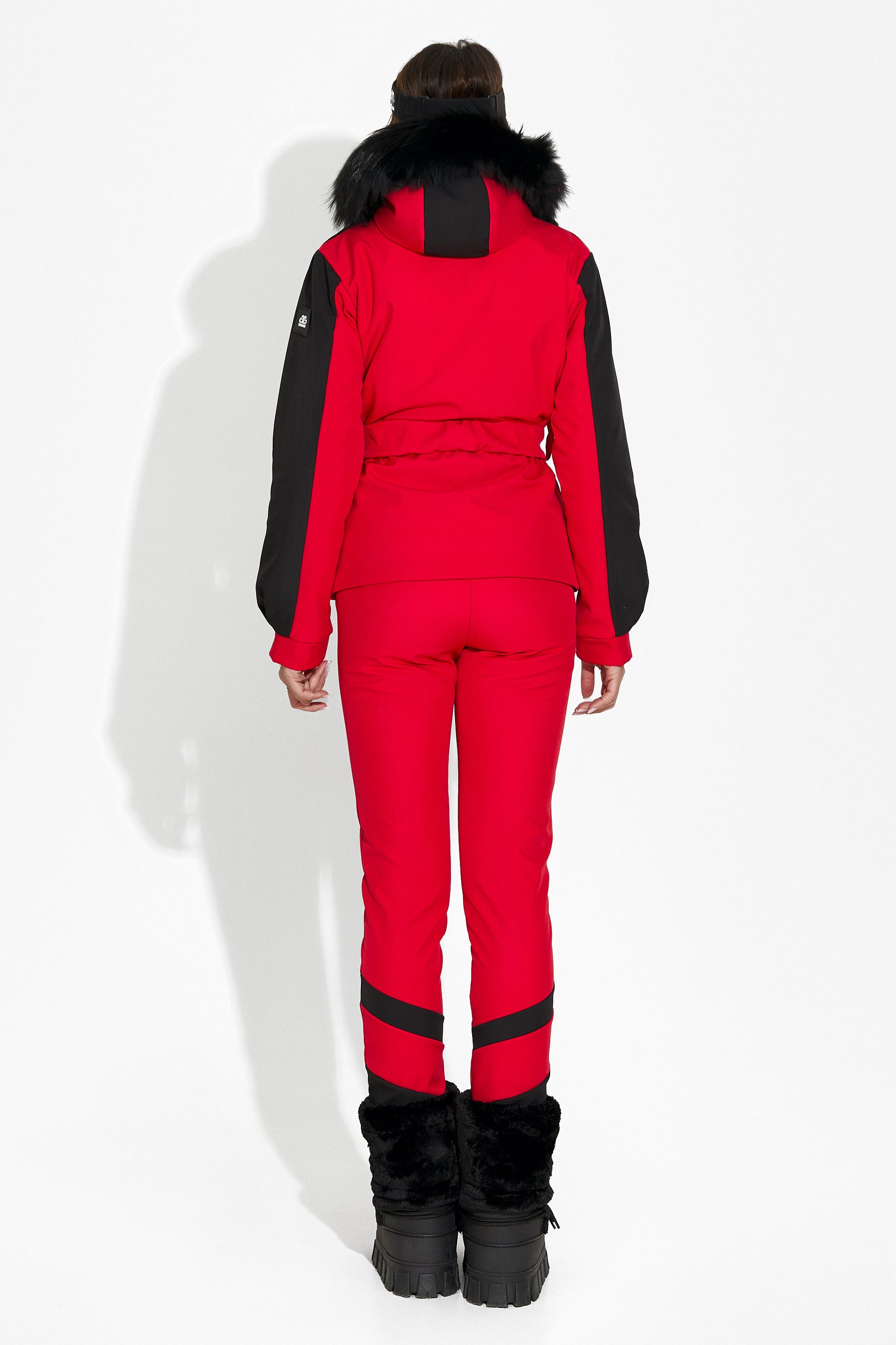 Pantaloni ski dama rosii Lorya Bogas