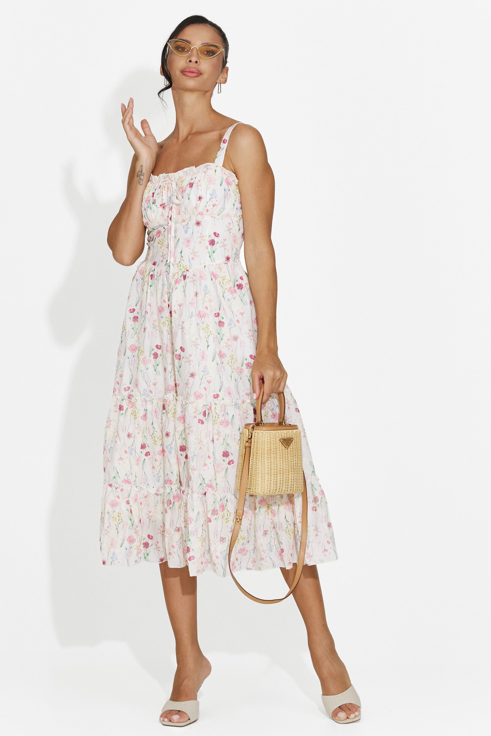 Rochie dama midi roz Alisa Bogas