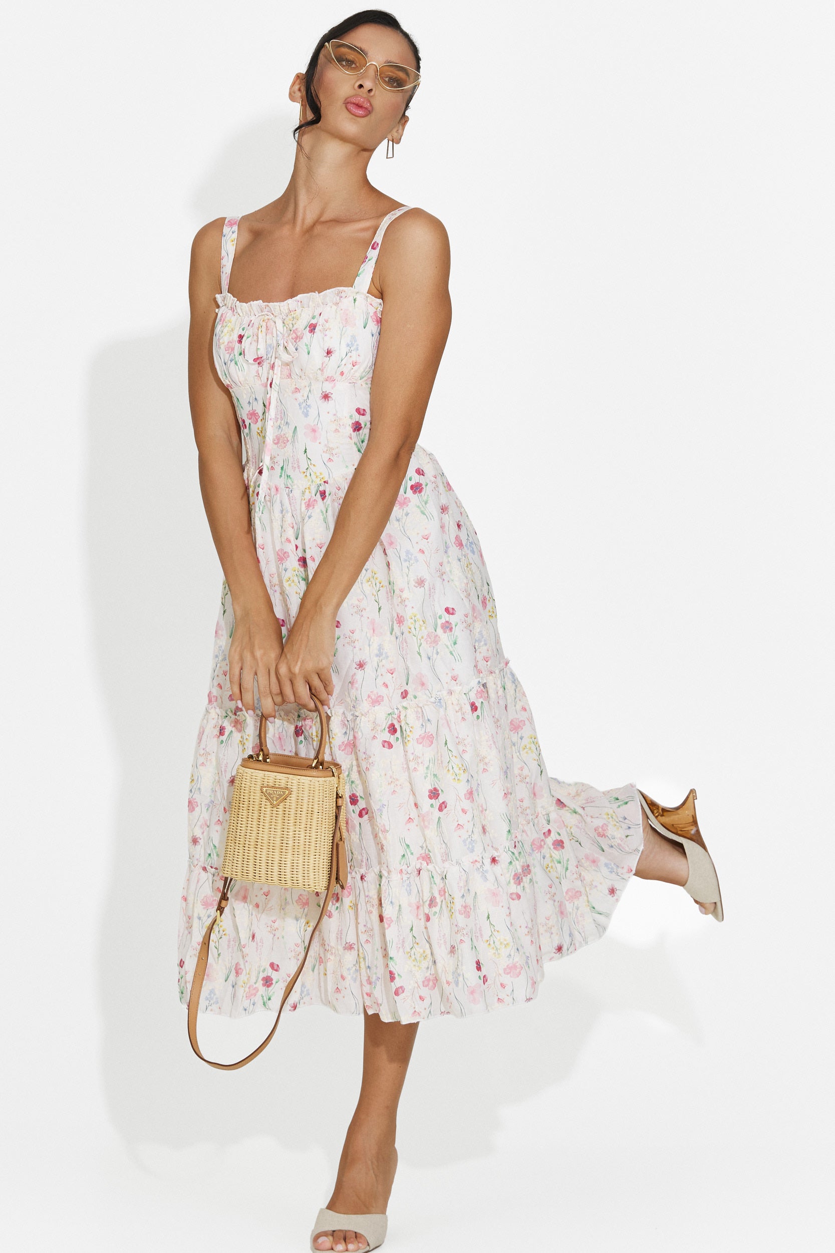 Rochie dama midi roz Alisa Bogas
