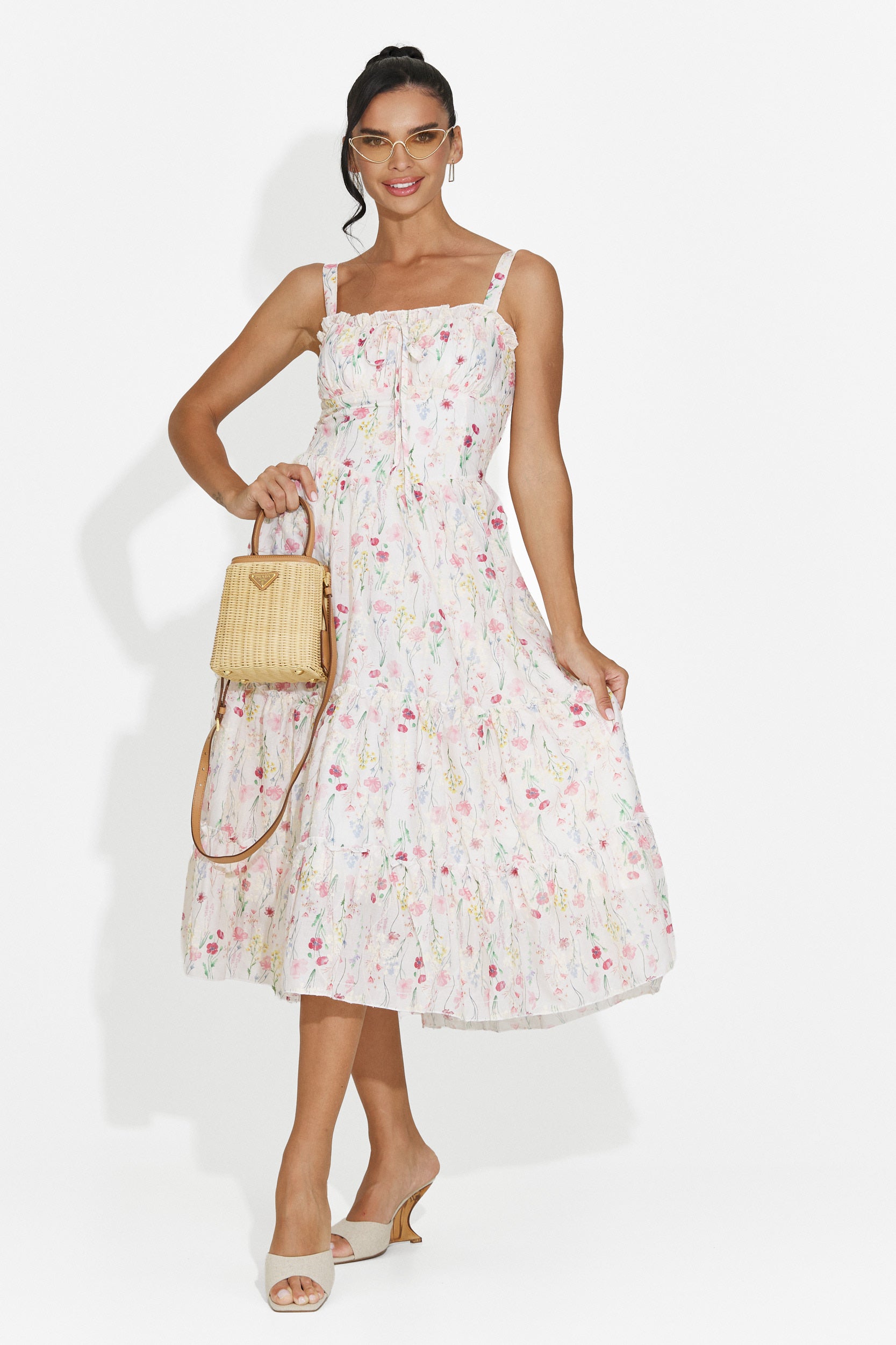 Rochie dama midi roz Alisa Bogas