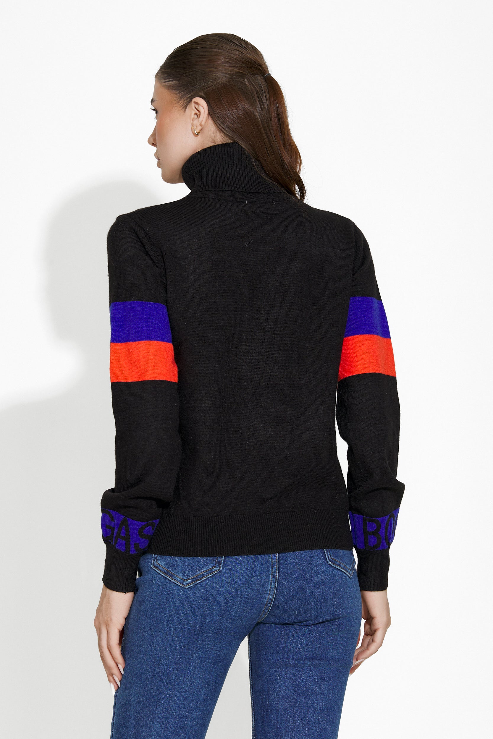 Geana Bogas Casual Black Women's Sweater