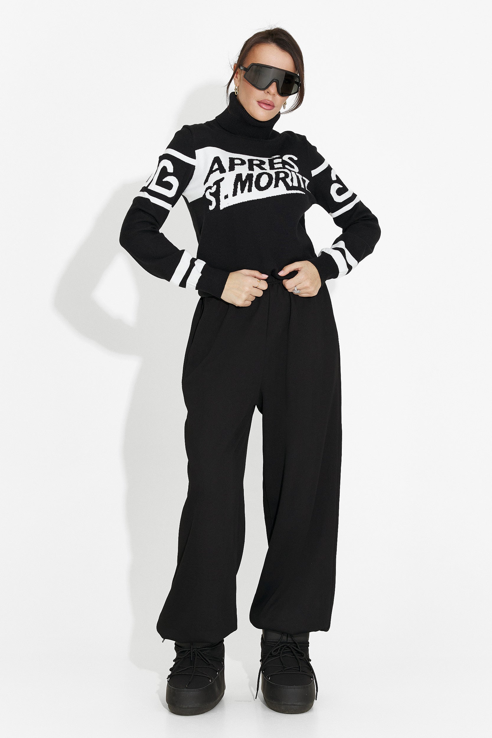 Women's casual black sweater Nelora Bogas