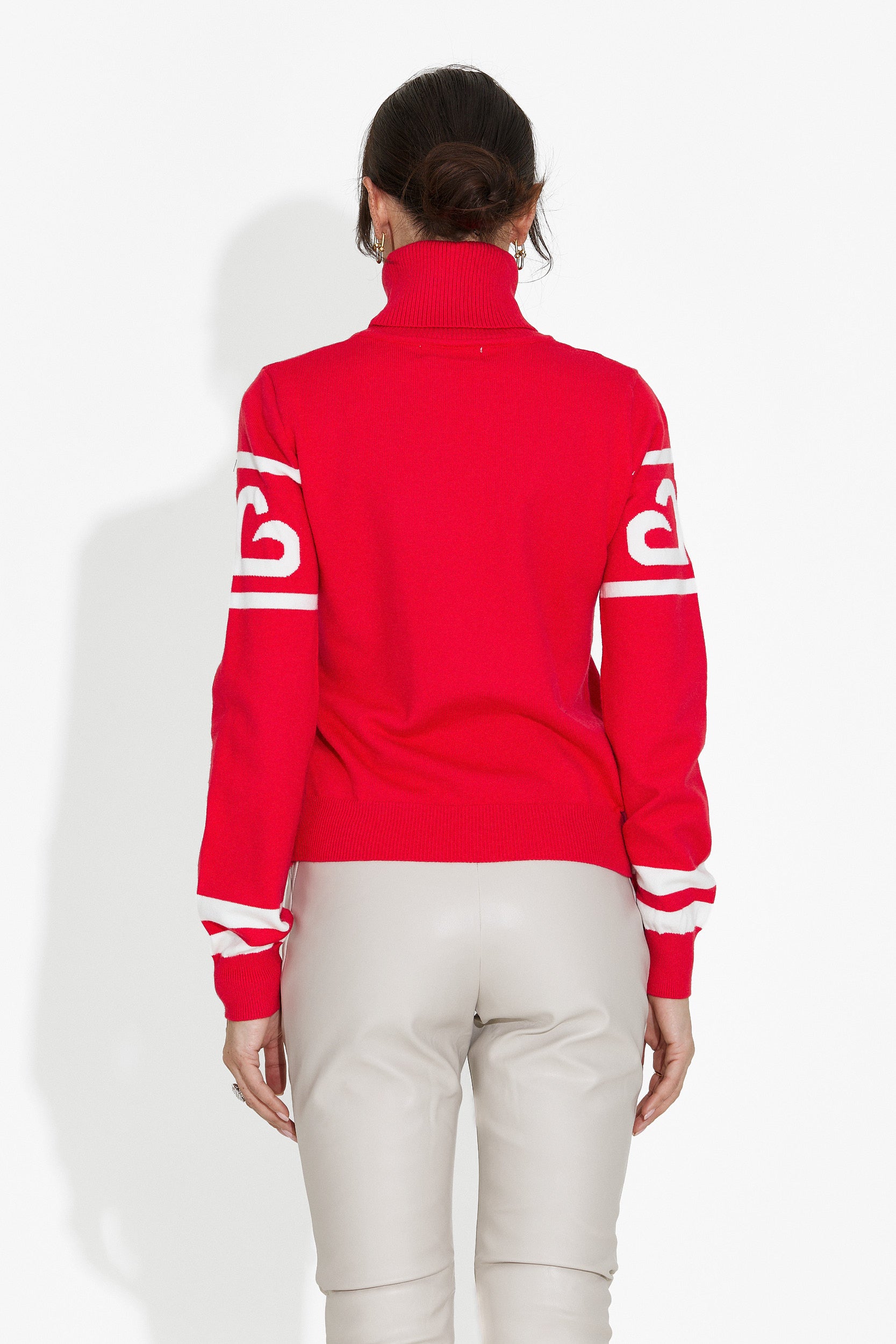 Women's casual red sweater Nelora Bogas