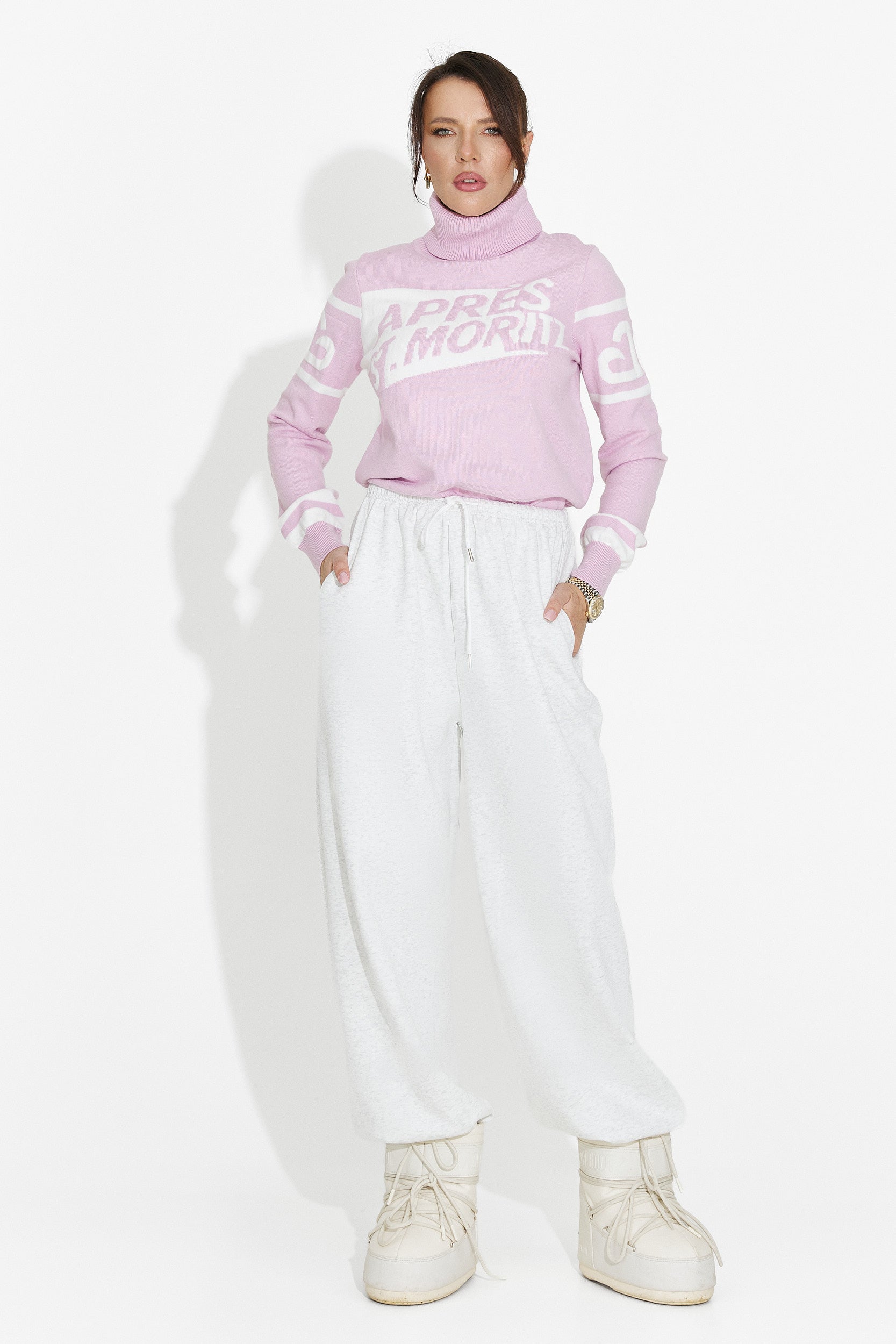 Women's casual pink sweater Nelora Bogas