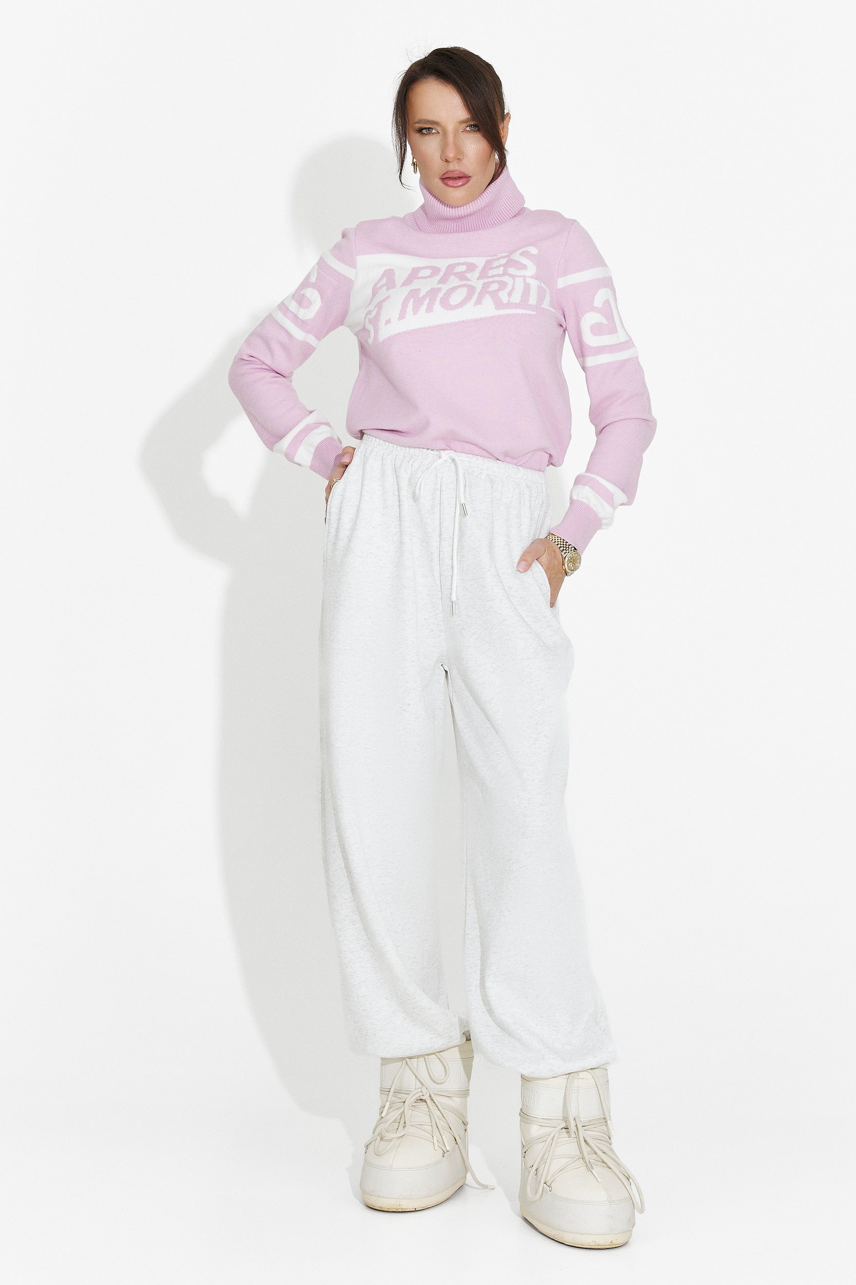 Women's casual pink sweater Nelora Bogas