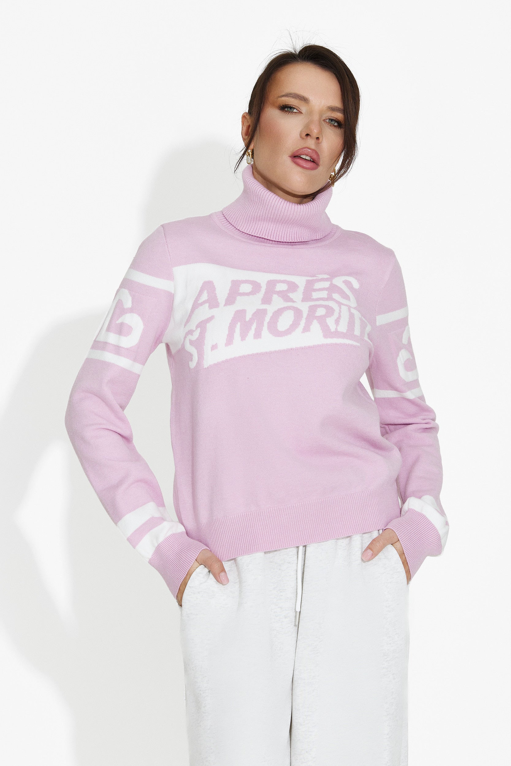 Women's casual pink sweater Nelora Bogas