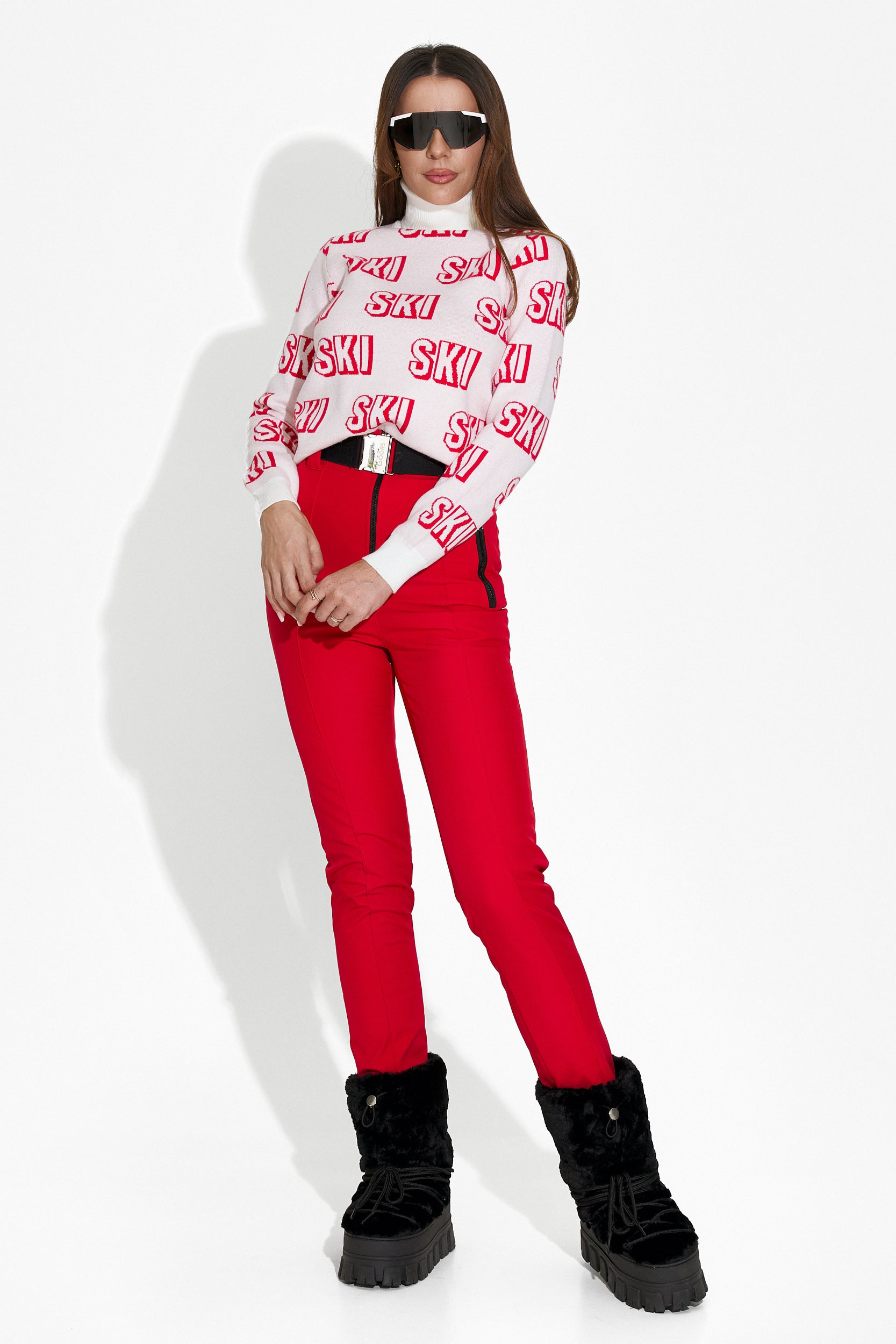 White Caresia Bogas Women's Ski Sweater