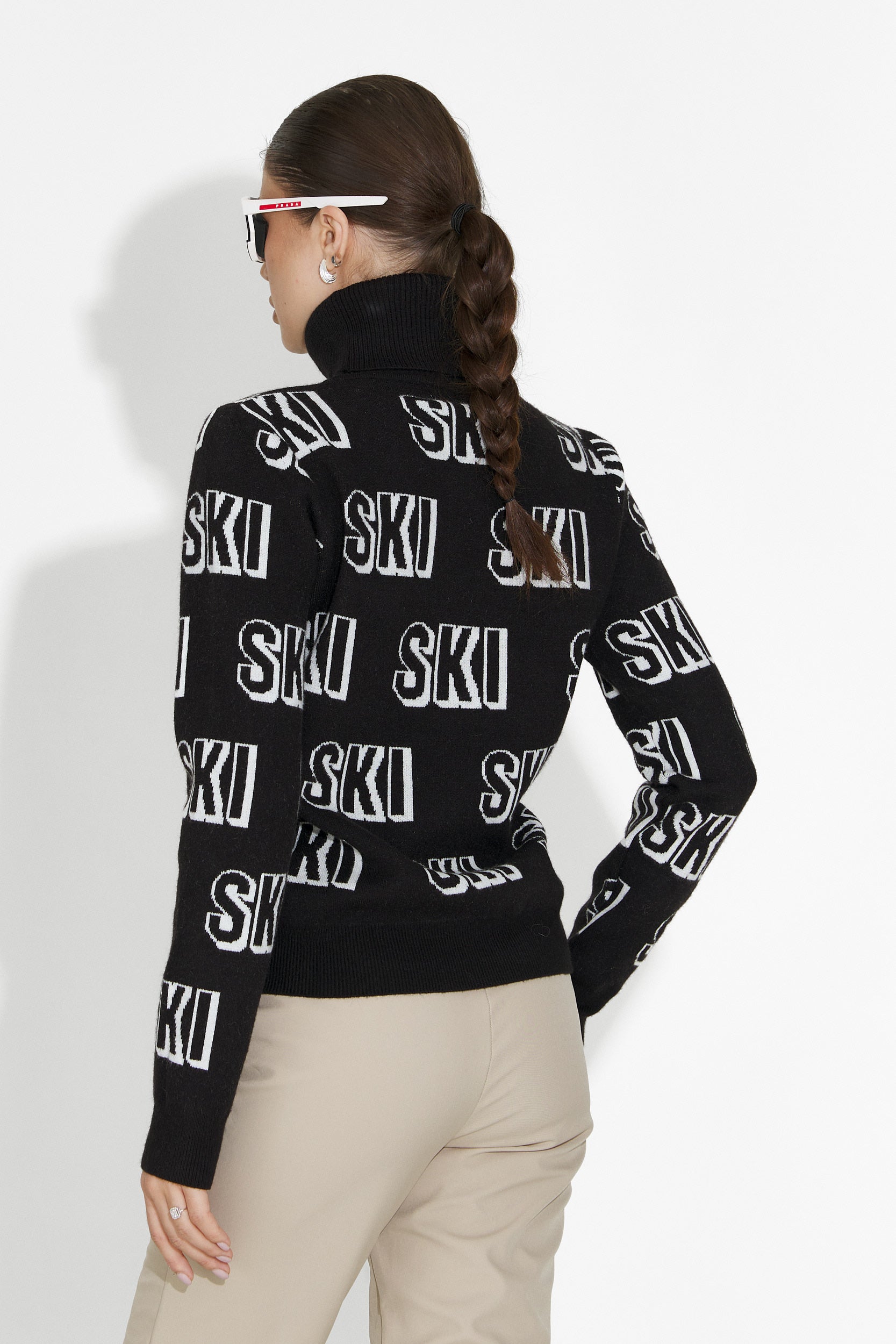 Pulover ski dama negru Caresia Bogas