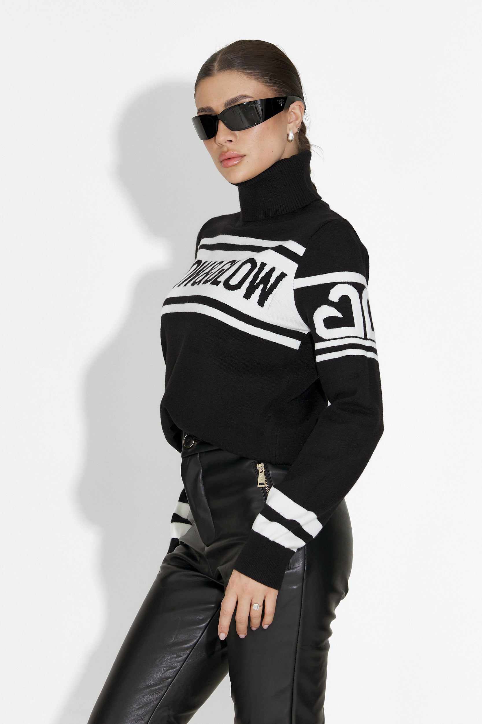 Pulover ski dama negru Clyra Bogas