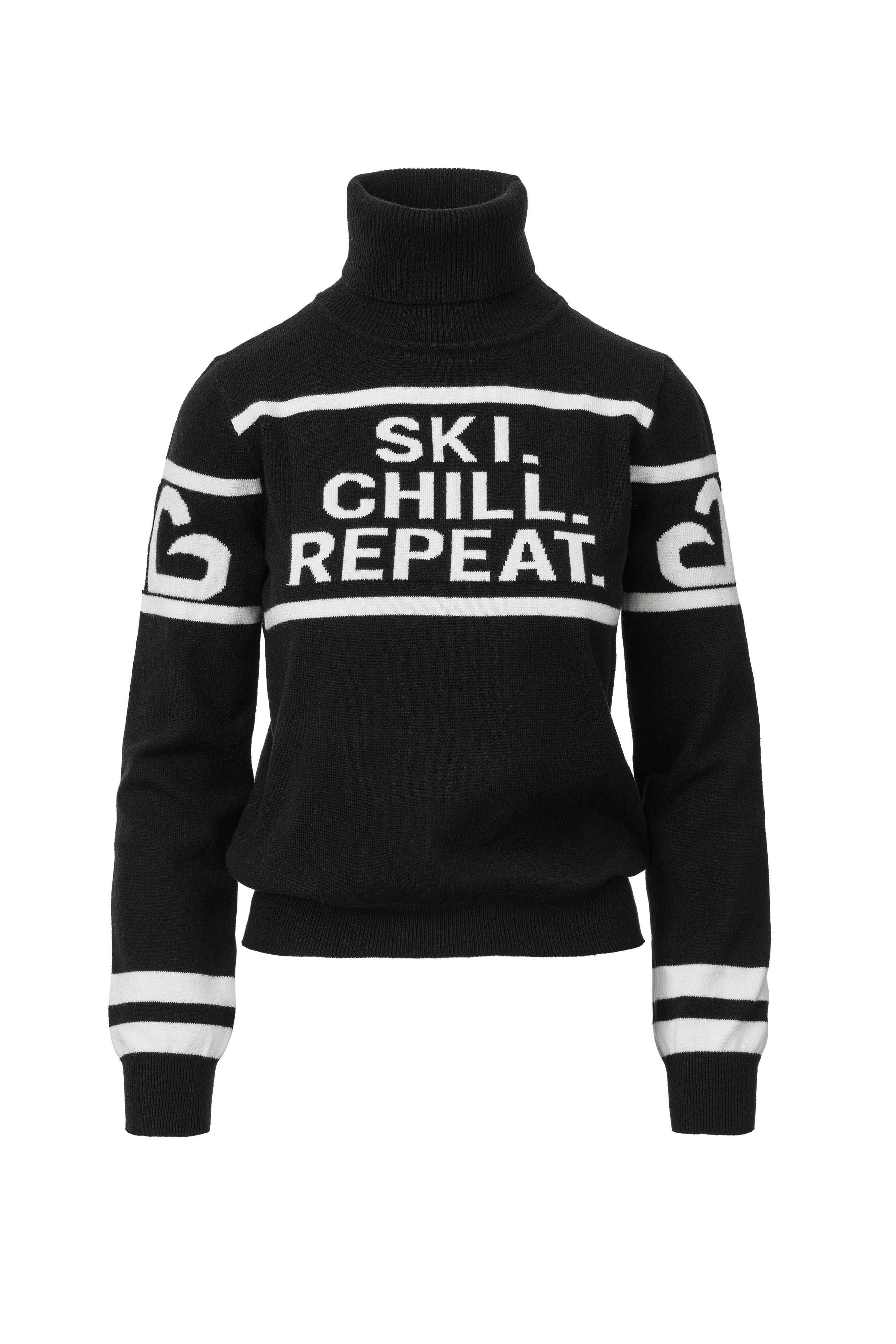 Lanaki Bogas Black Ski Sweater for Women