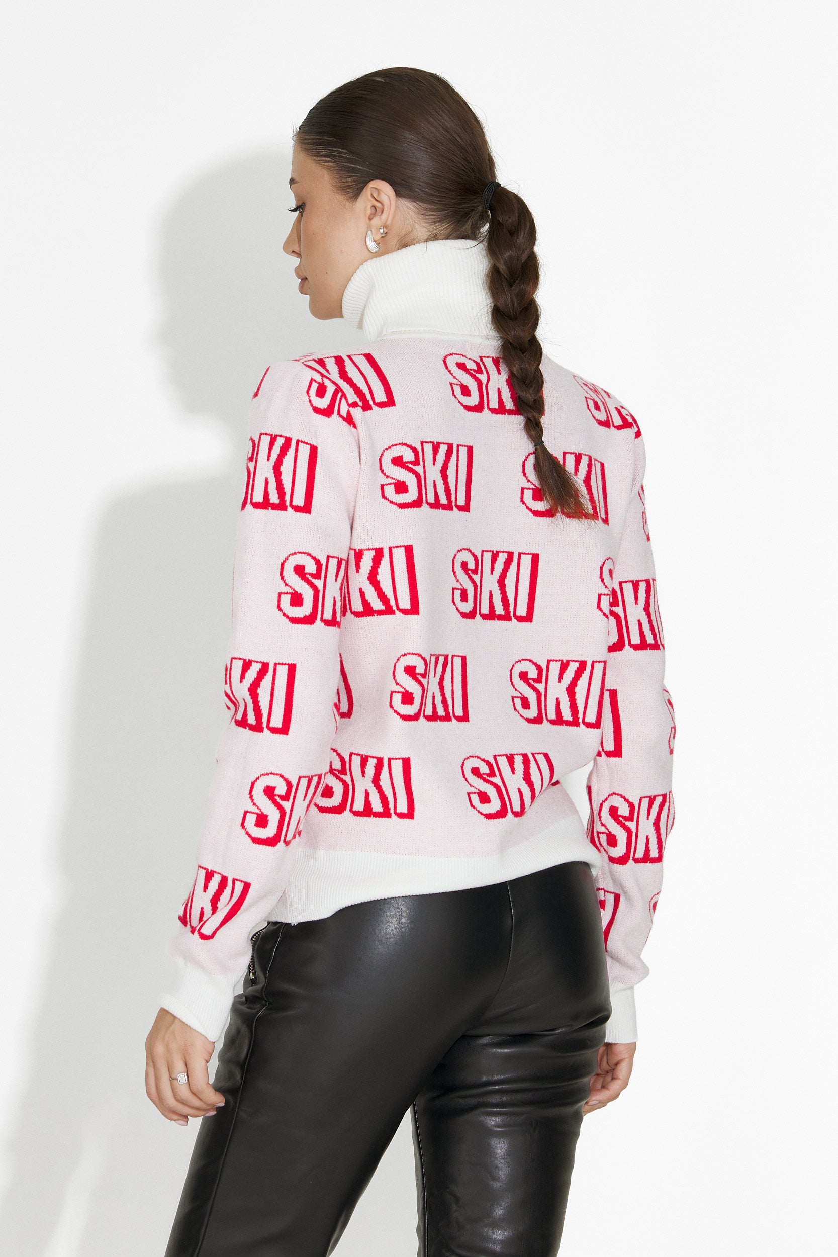 White Caresia Bogas Women's Ski Sweater