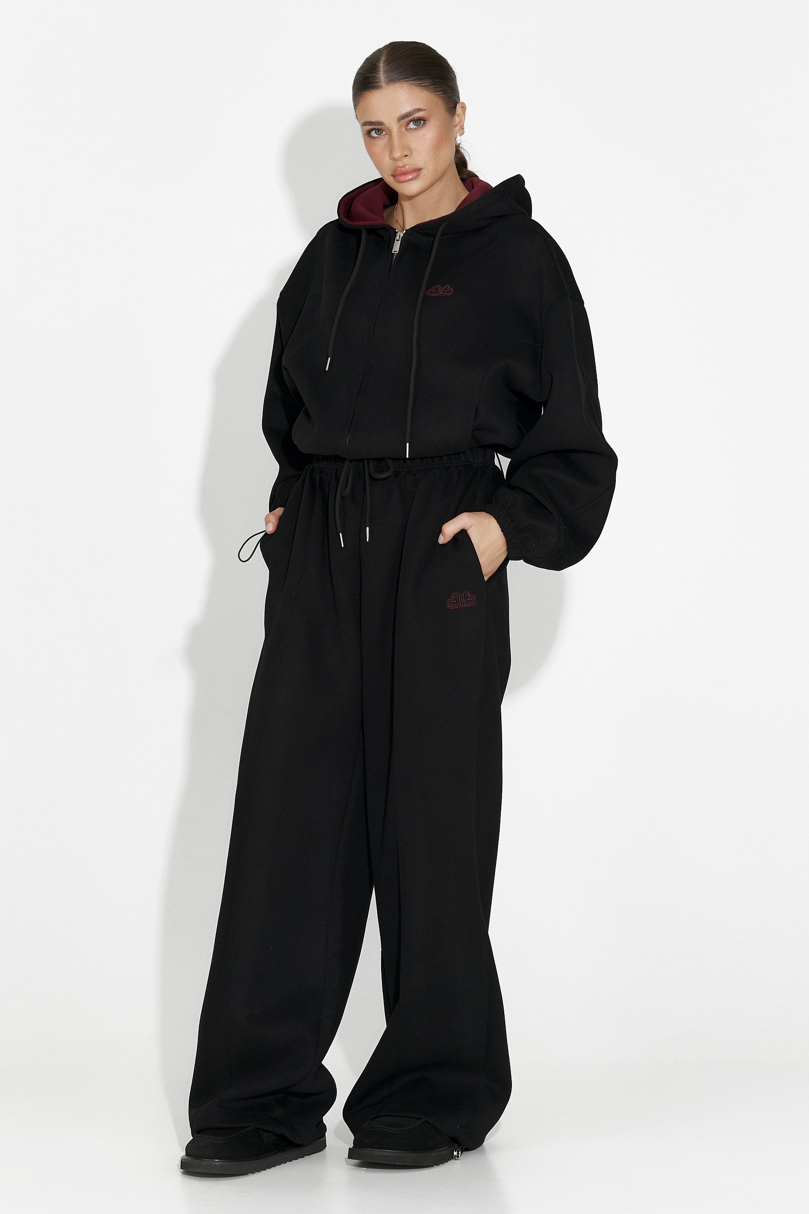 Trening dama casual negru Reica Bogas