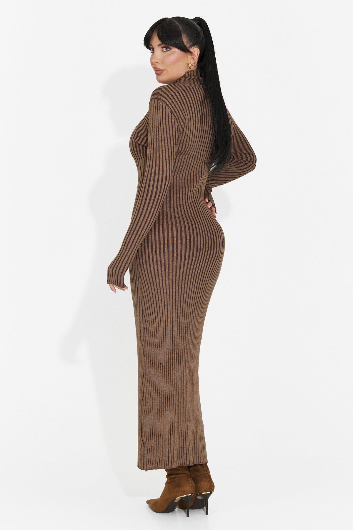 Rochie casual maro Trineya Bogas