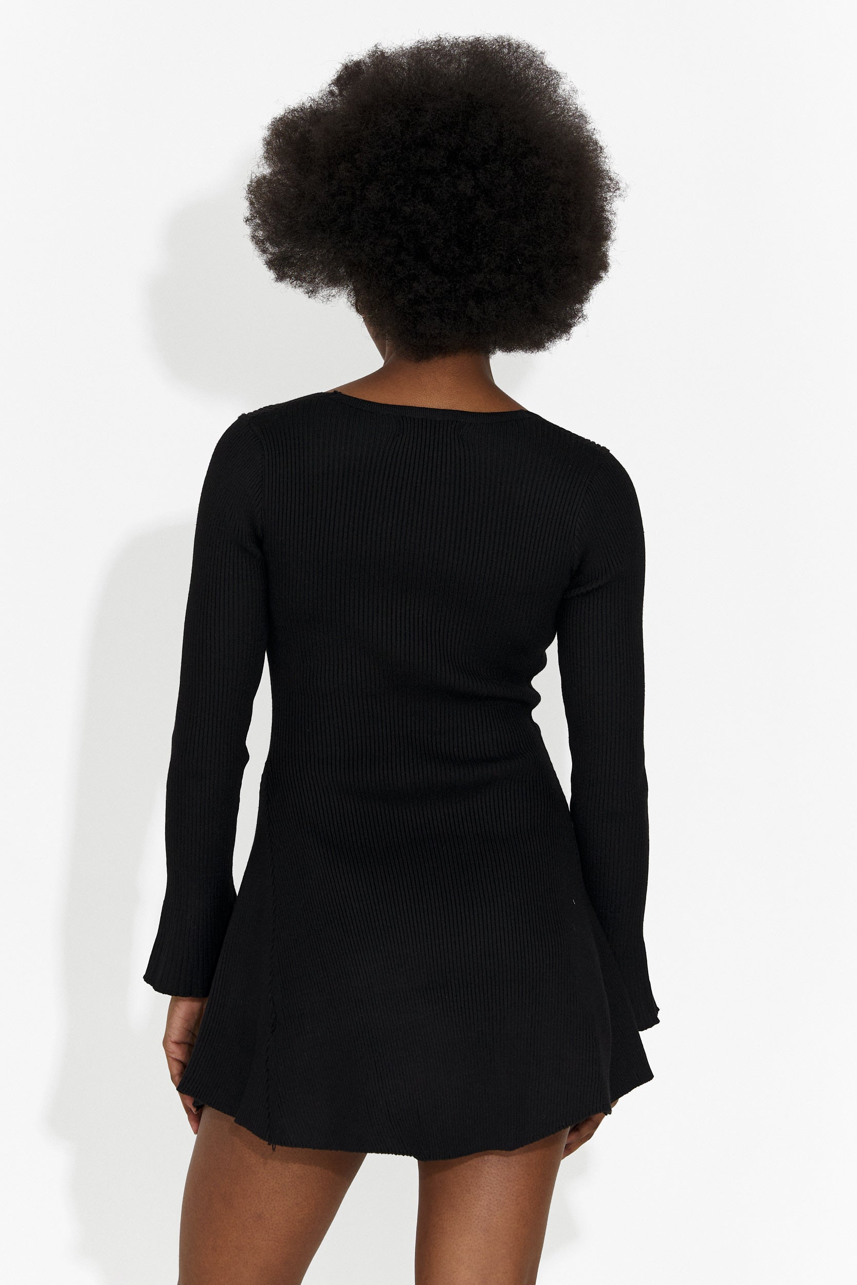 Rochie dama casual neagra Nesie Bogas
