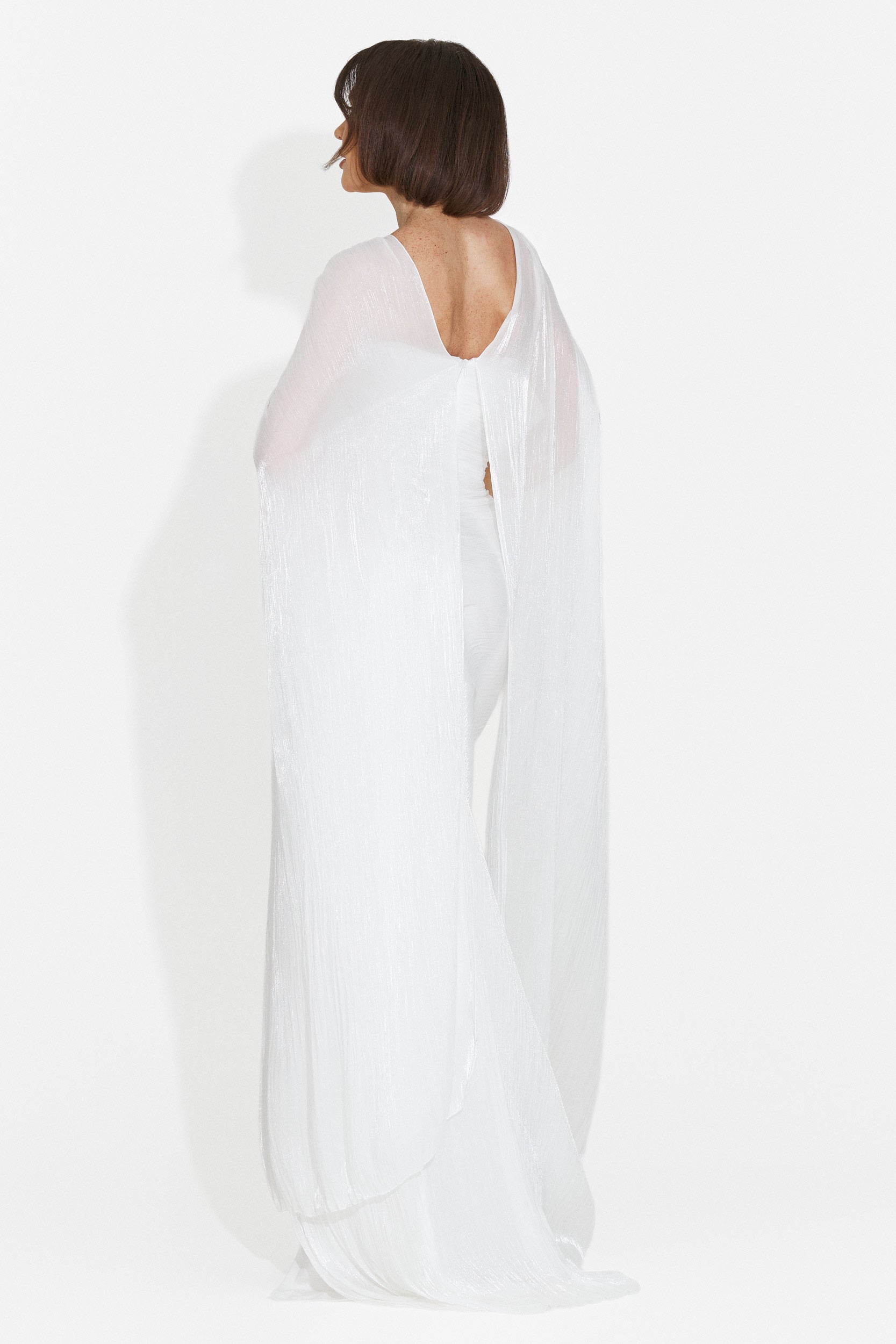 Rochie dama lunga alba Greta Bogas
