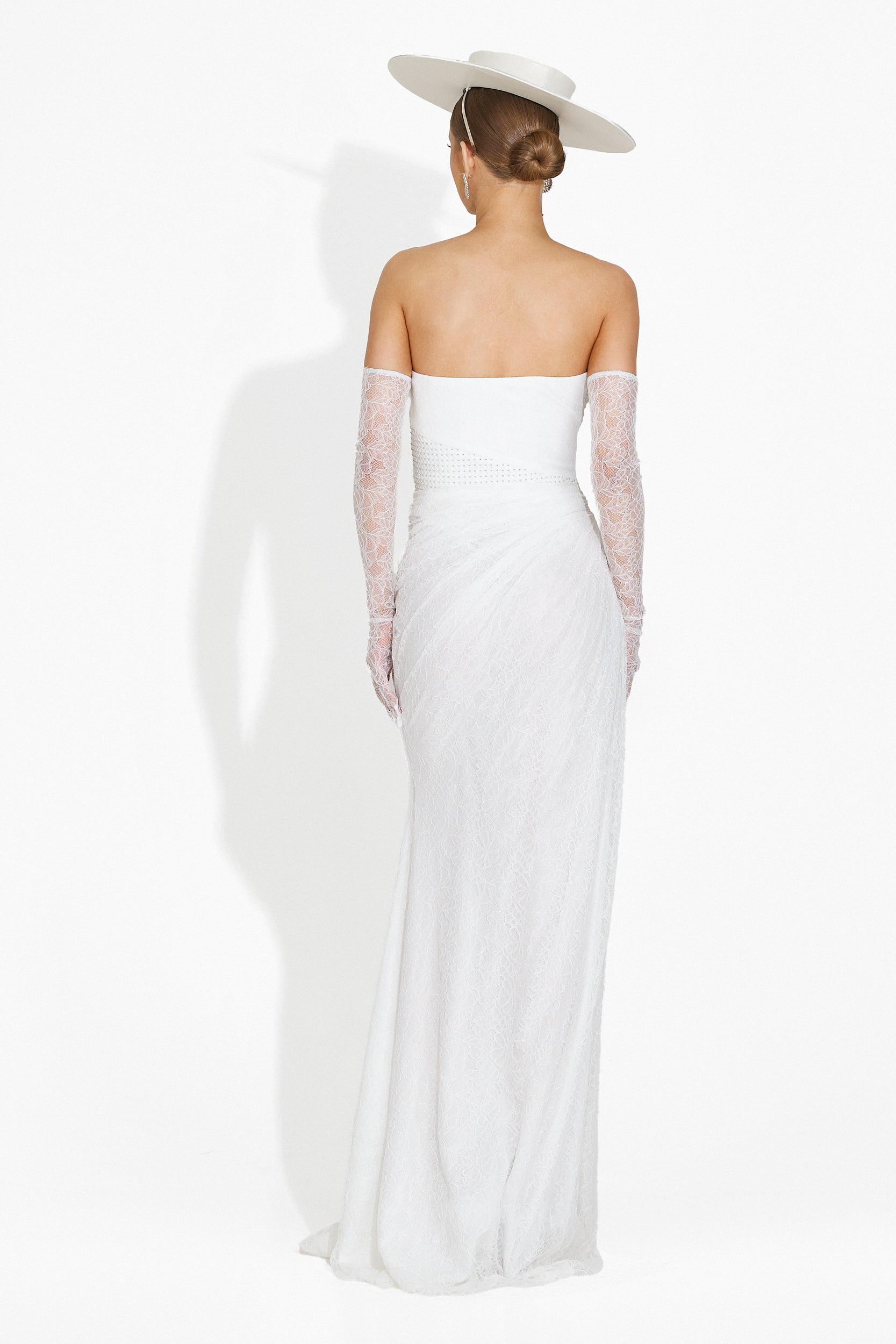 Mathylda Bogas Long White Ladies Dress