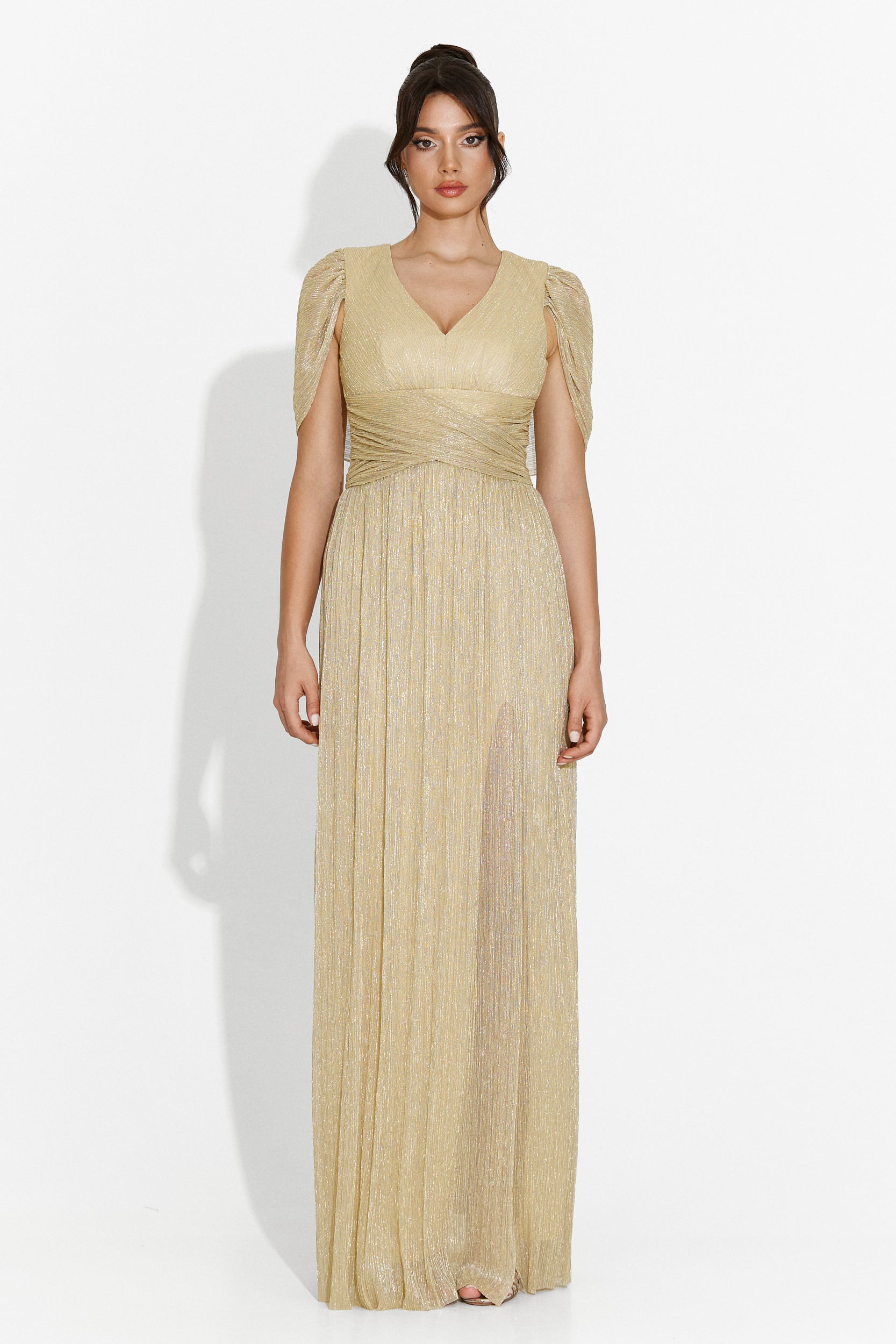 Long beige Kidy Bogas dress for women