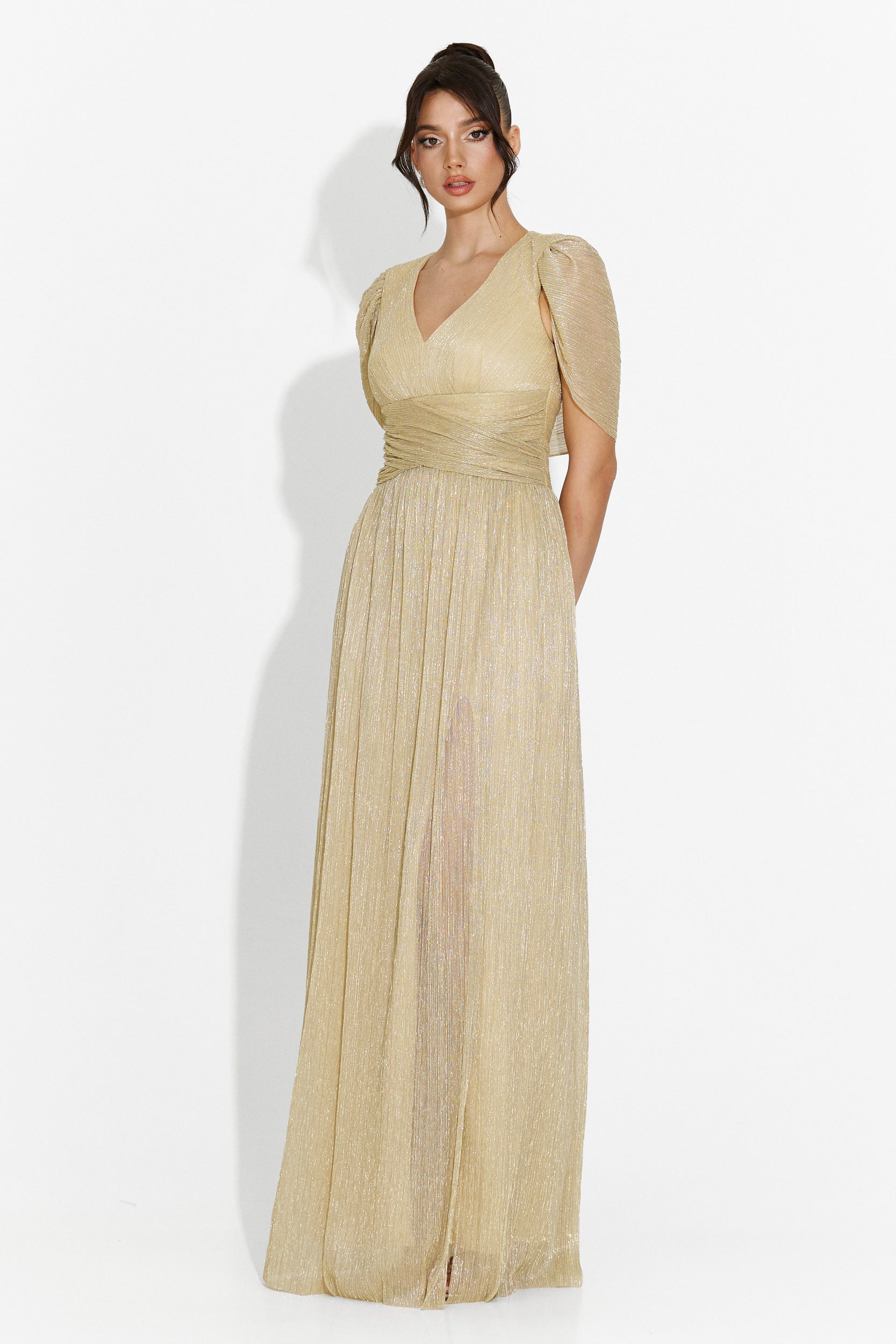 Long beige Kidy Bogas dress for women