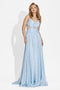 Rochie dama lunga bleu Latisha Bogas