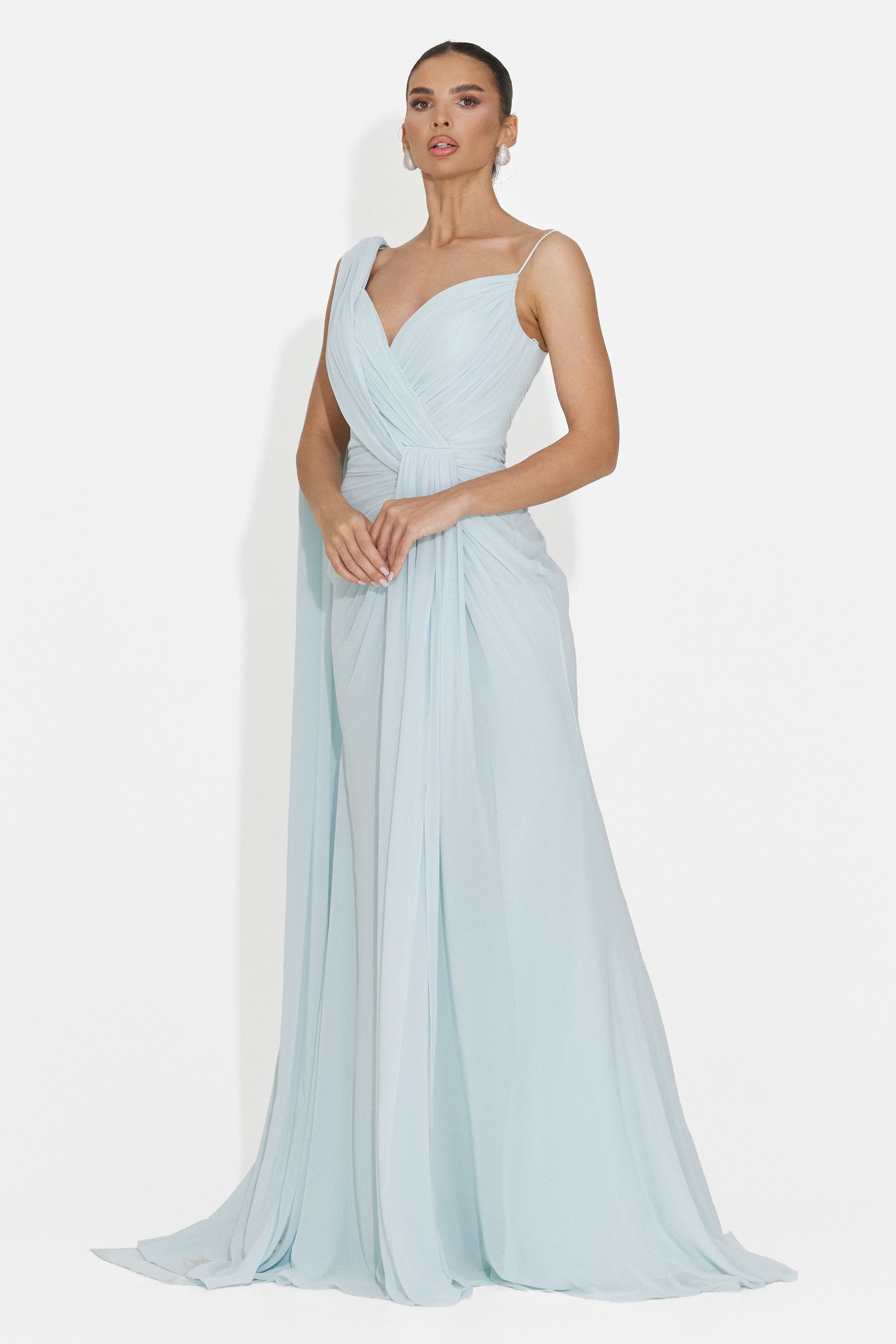 Rochie dama lunga bleu Lino Bogas