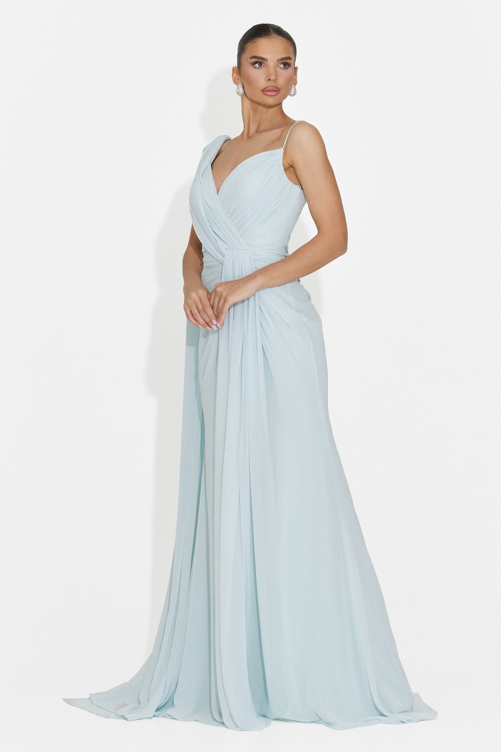 Rochie dama lunga bleu Lino Bogas