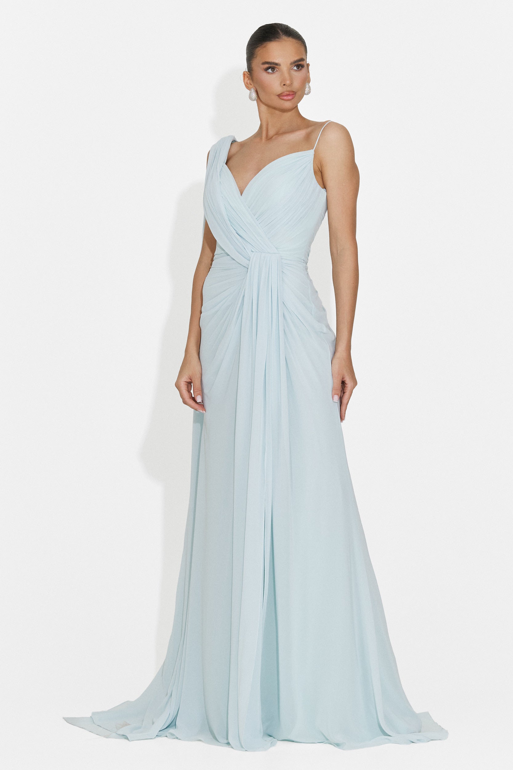 Rochie dama lunga bleu Lino Bogas