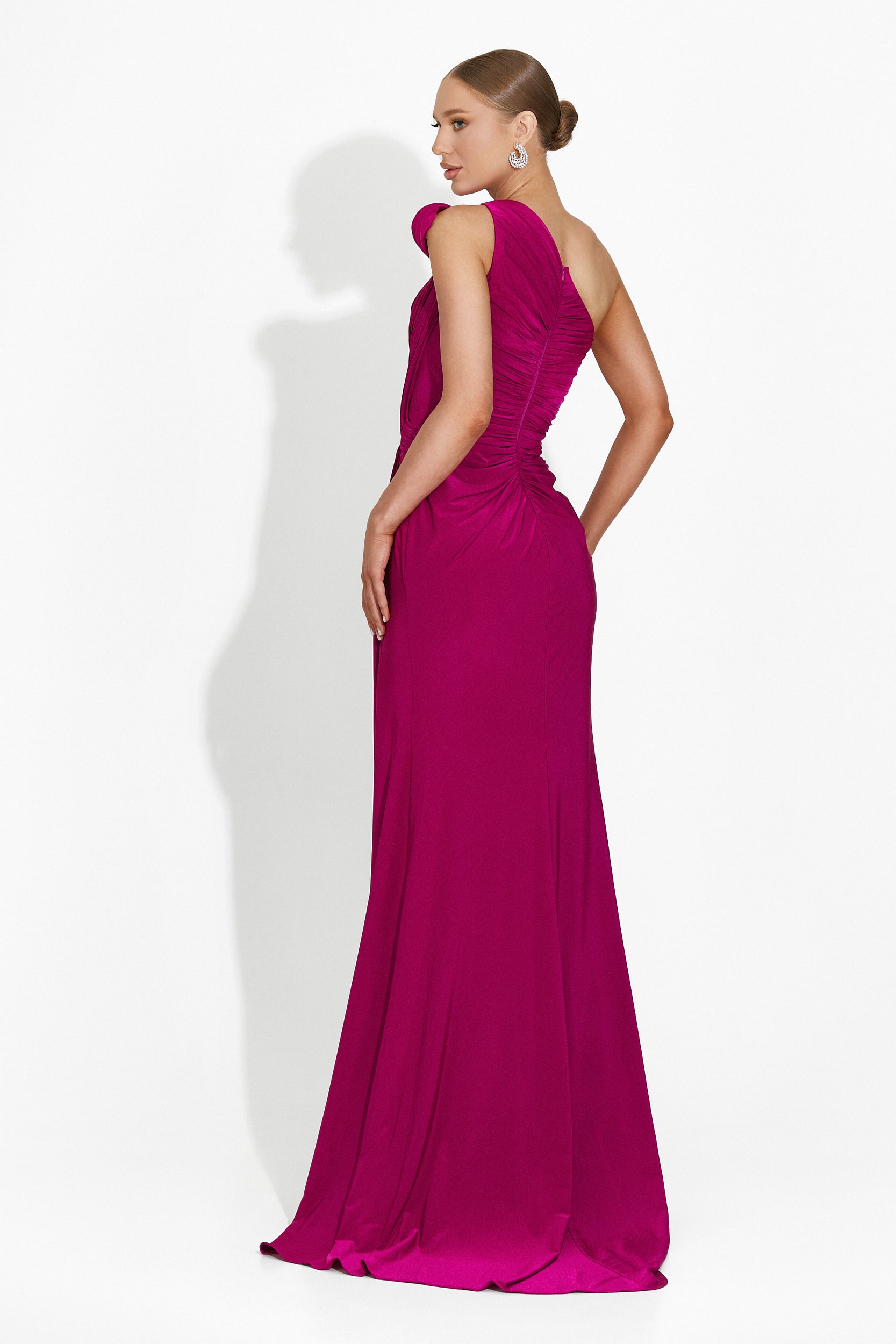 Fyona Bogas Long Fuchsia Ladies Dress