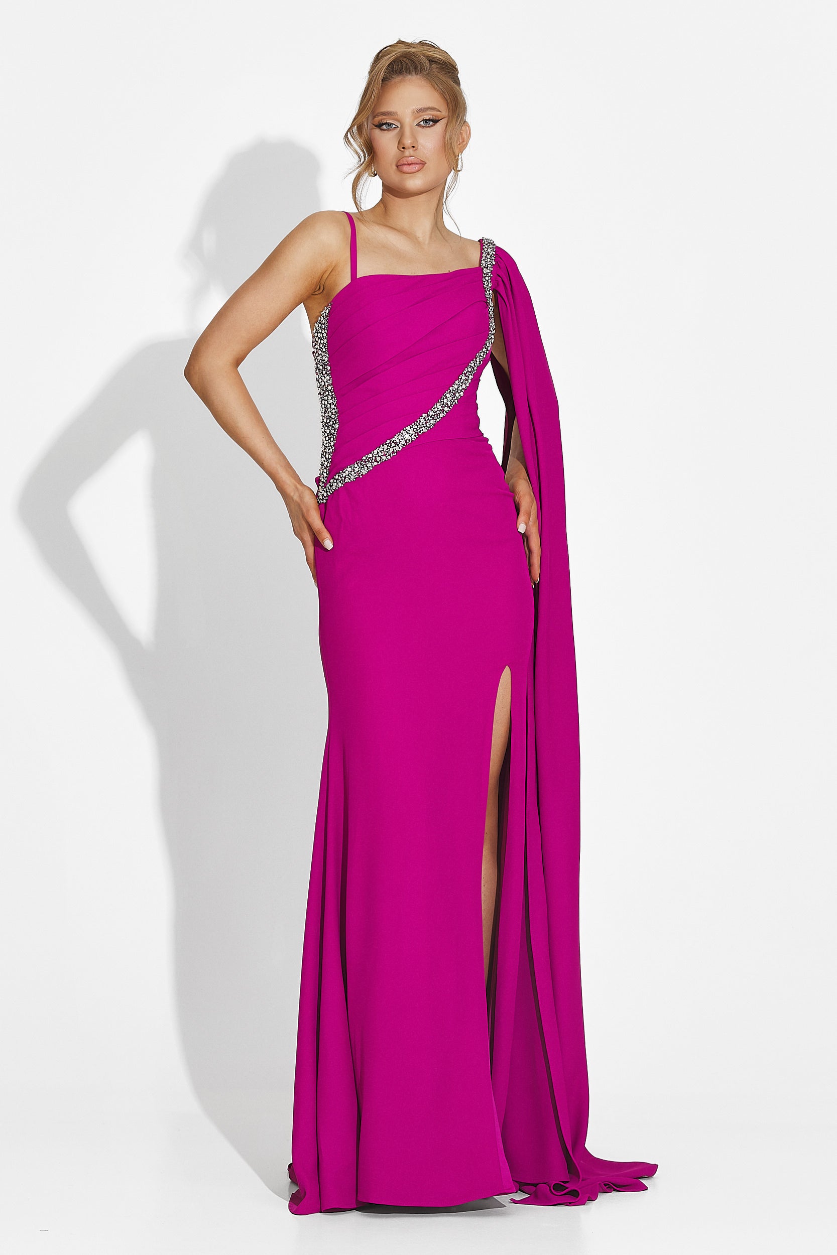 Libre Bogas Long Fuchsia Ladies Dress