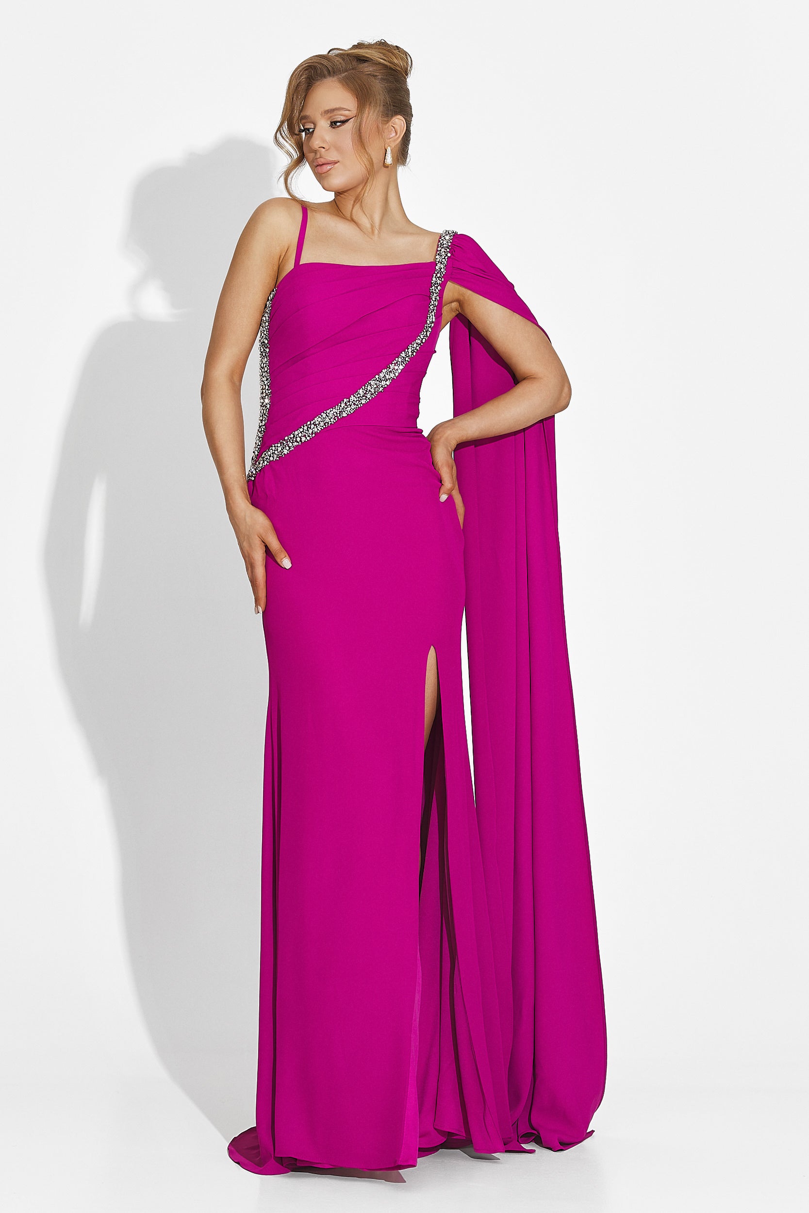 Libre Bogas Long Fuchsia Ladies Dress