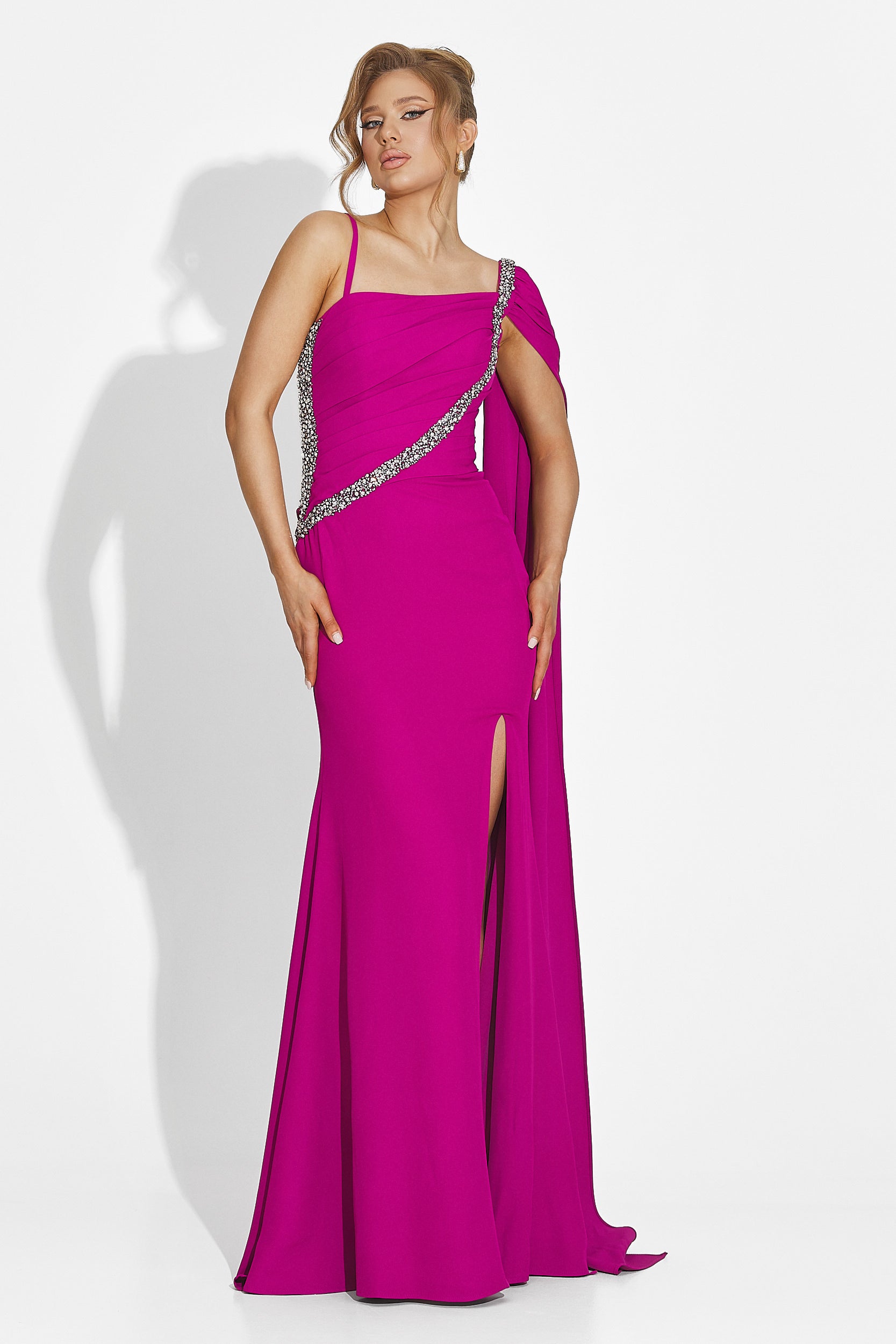 Libre Bogas Long Fuchsia Ladies Dress