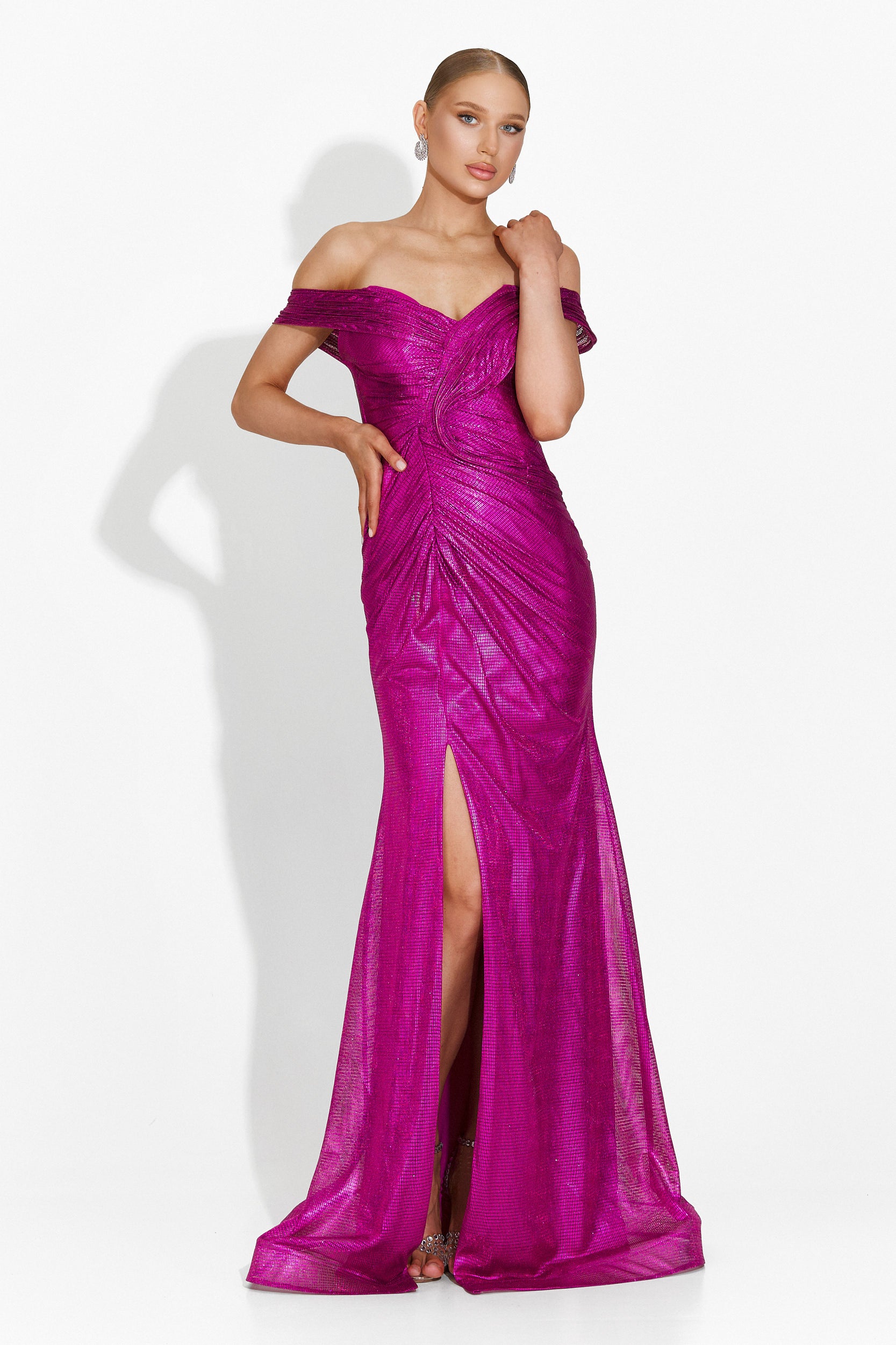 Stephane Bogas Long Fuchsia Dress for Women