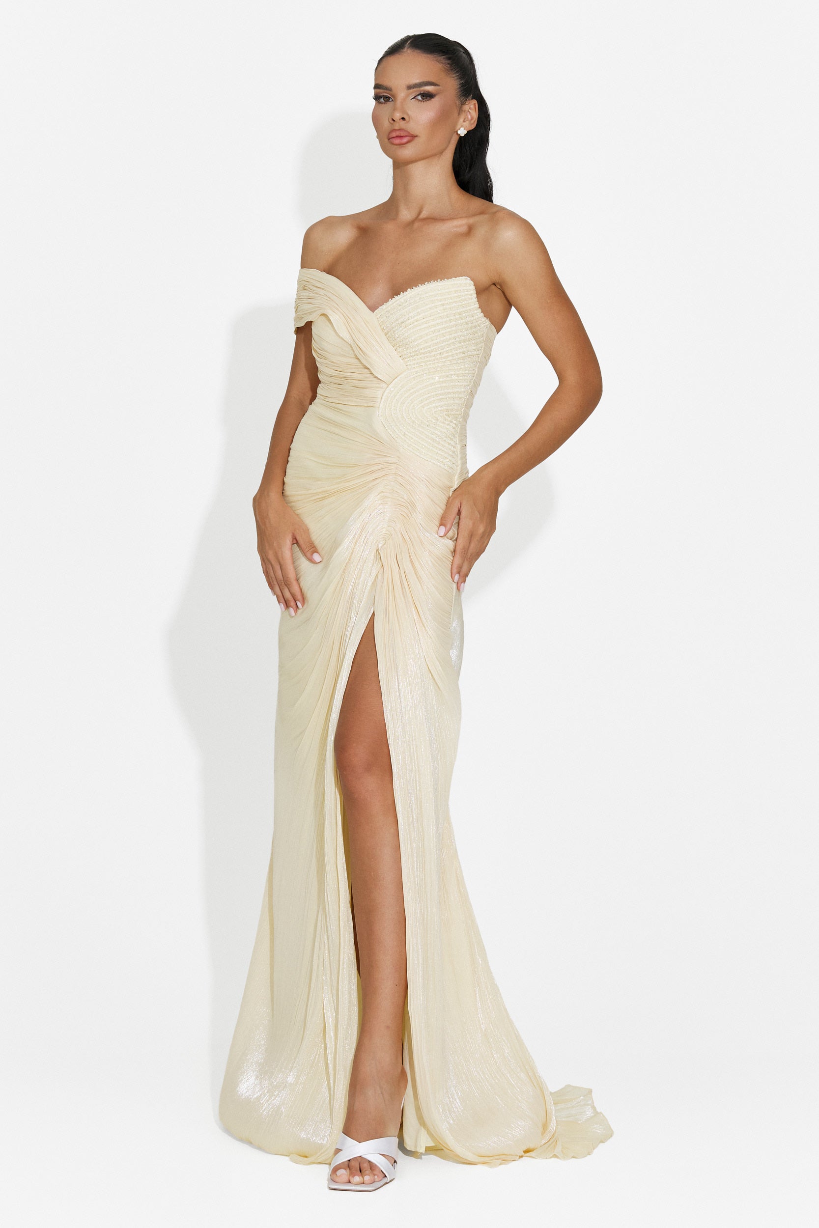 Rochie dama lunga galbena Schmidt Bogas